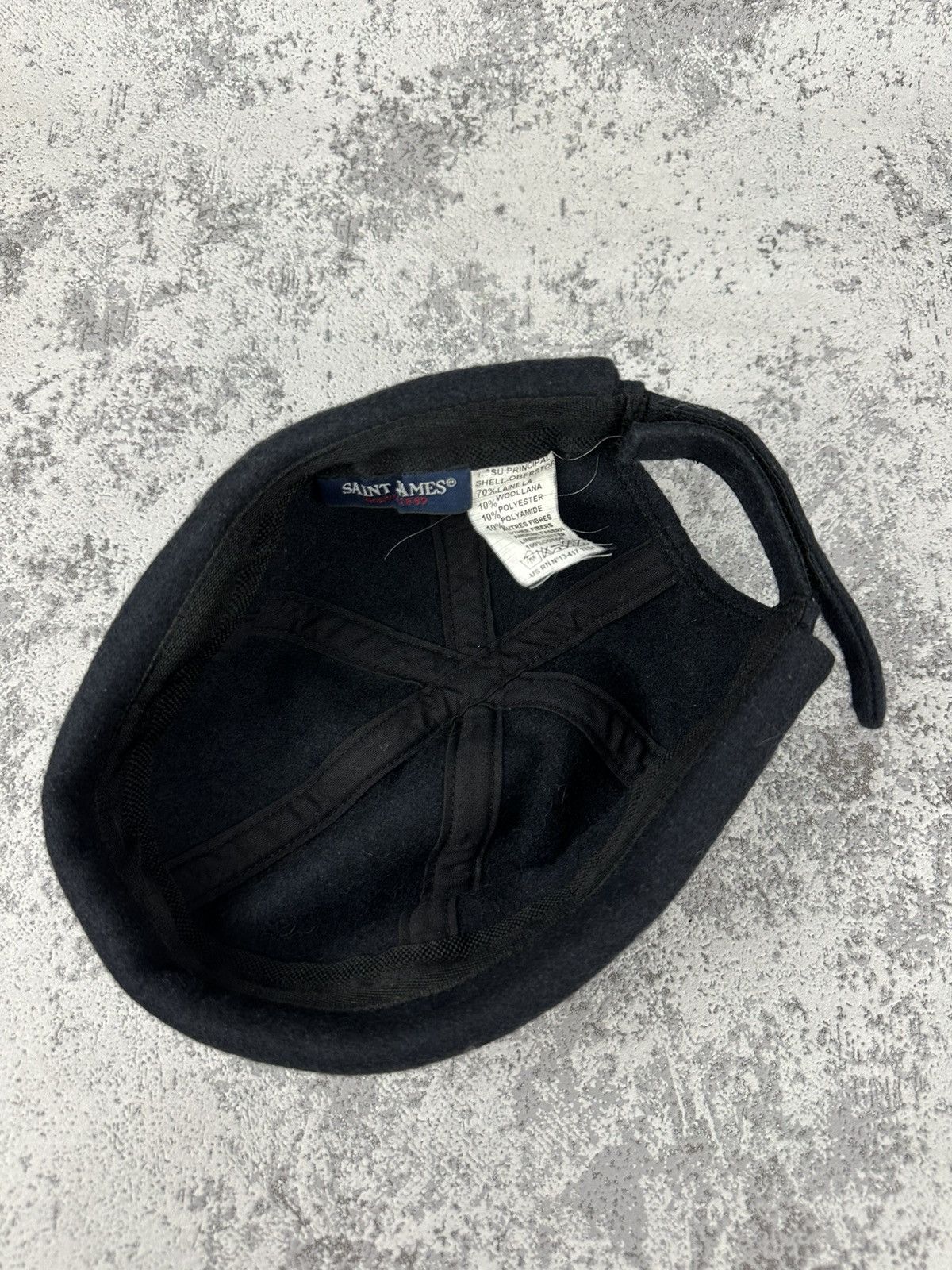 Saint James SAINT JAMES Navy Wool Fisherman Beanie Classic Size ONE SIZE - 3 Thumbnail