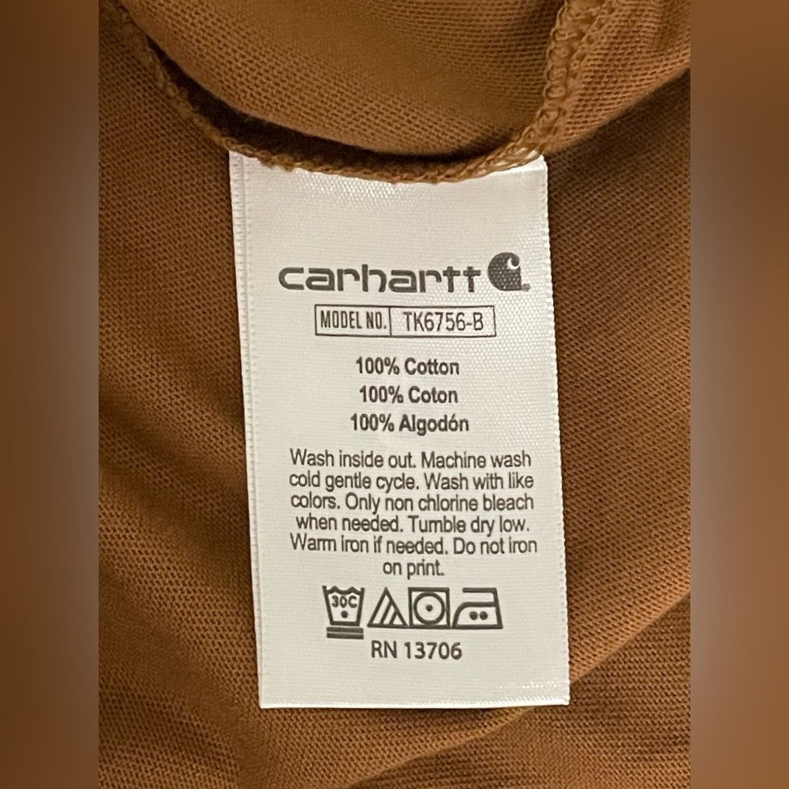 Carhartt Carhartt Boys L Long Sleeve Outdoor Graphic Tee Brown Size US S / EU 44-46 / 1 - 6 Thumbnail