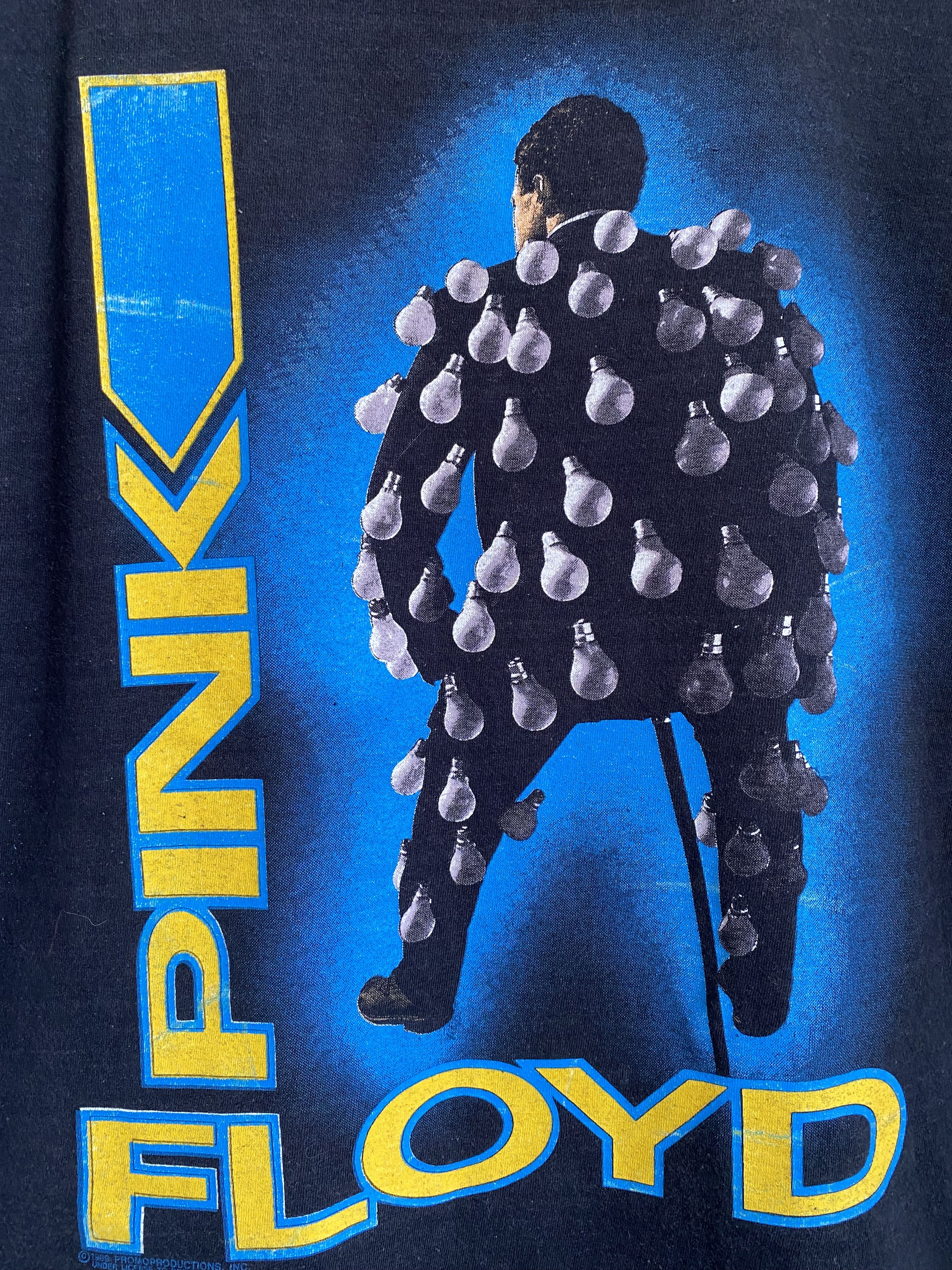 Band Tees × Vintage Vintage 1989 Pink Floyd On tour light bulb t-shirt Size US L / EU 52-54 / 3 - 2 Thumbnail