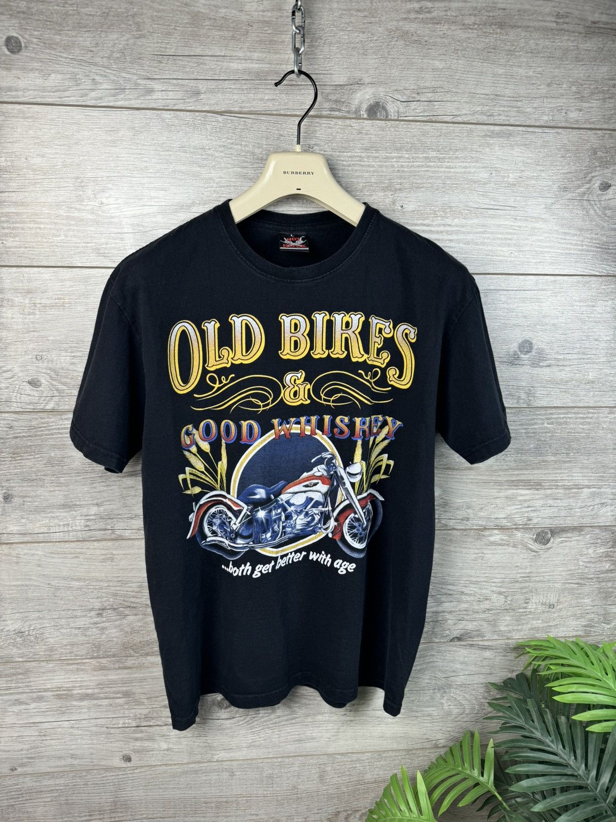 Vintage Vintage 90s Old Bikes Good Whiskey Sweatshirt Size L Size US L / EU 52-54 / 3 - 6 Thumbnail