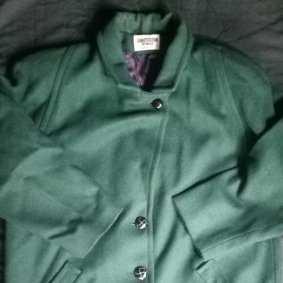 Other Vintage Donnybrook Woman Wool Pea Coat Overcoat Size L / US 10 / IT 46 - 1 Thumbnail
