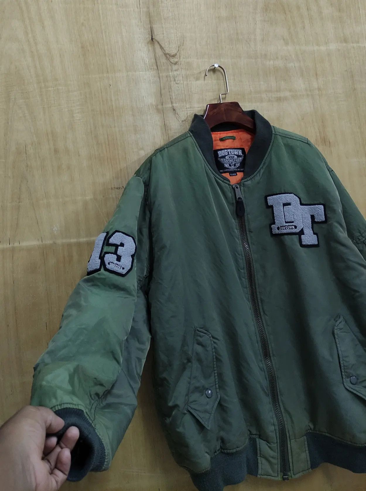 Dogtown VINTAGE 90's DOGTOWN SKATERS REVERSIBLE BOMBER JACKET Size US L / EU 52-54 / 3 - 8 Thumbnail