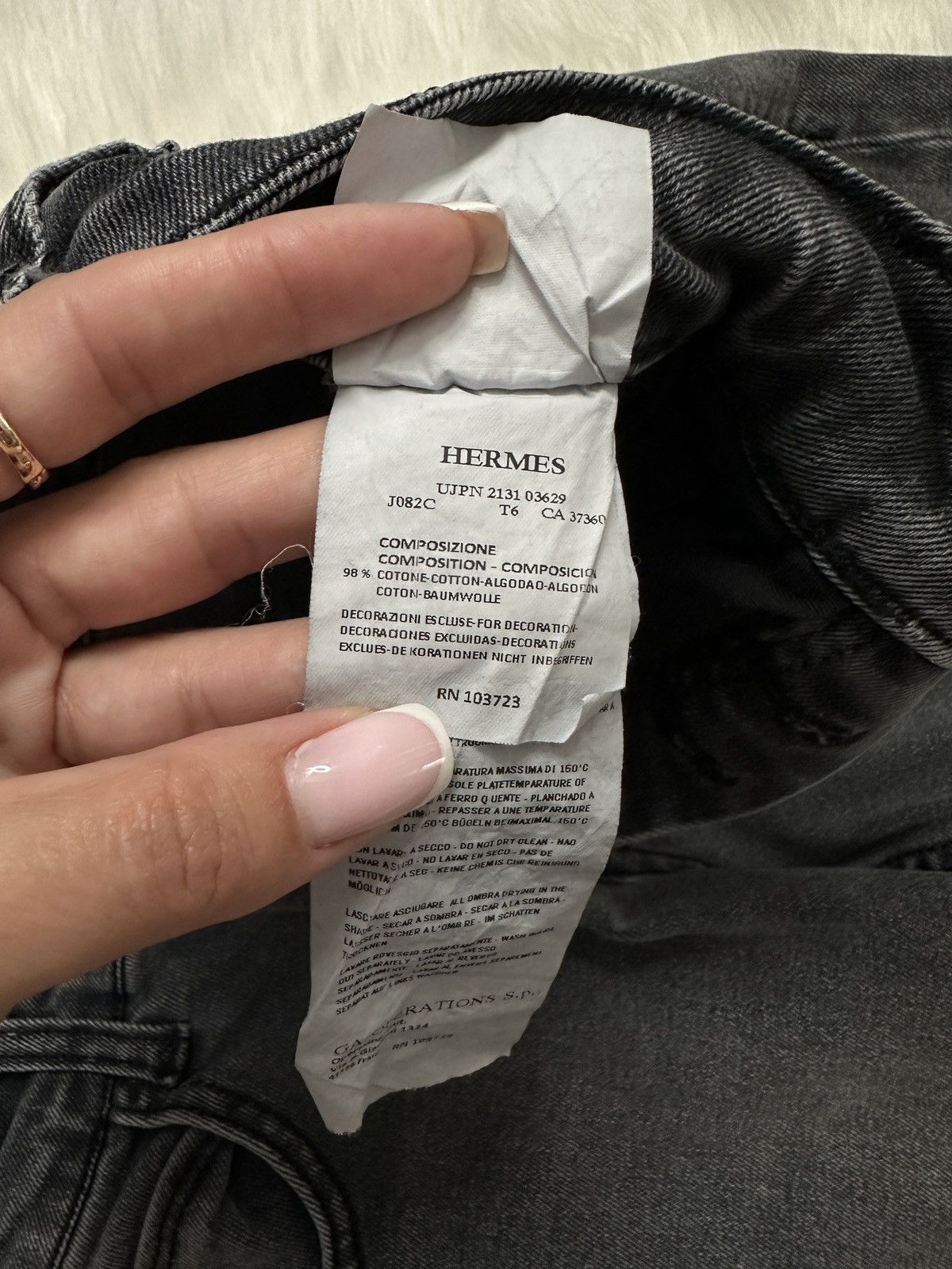 Designer × Hermes × Vintage Hermes Vintage Jeans Pants Denim Rare Size 30" / US 8 / IT 44 - 8 Thumbnail