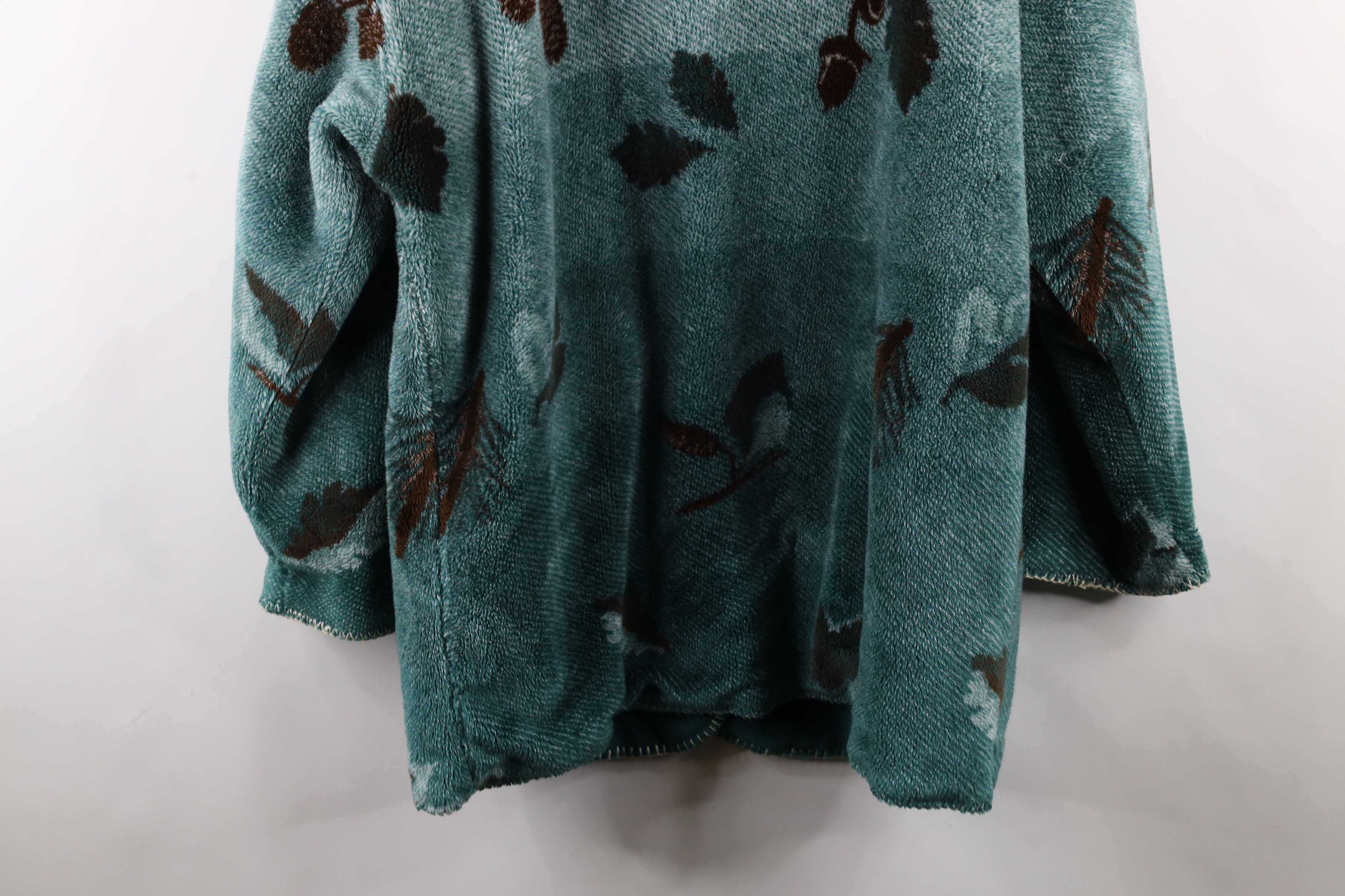 Vintage Vintage 90s Streetwear Reversible Leaf Acorn Print Jacket Size XL / US 12-14 / IT 48-50 - 9 Thumbnail
