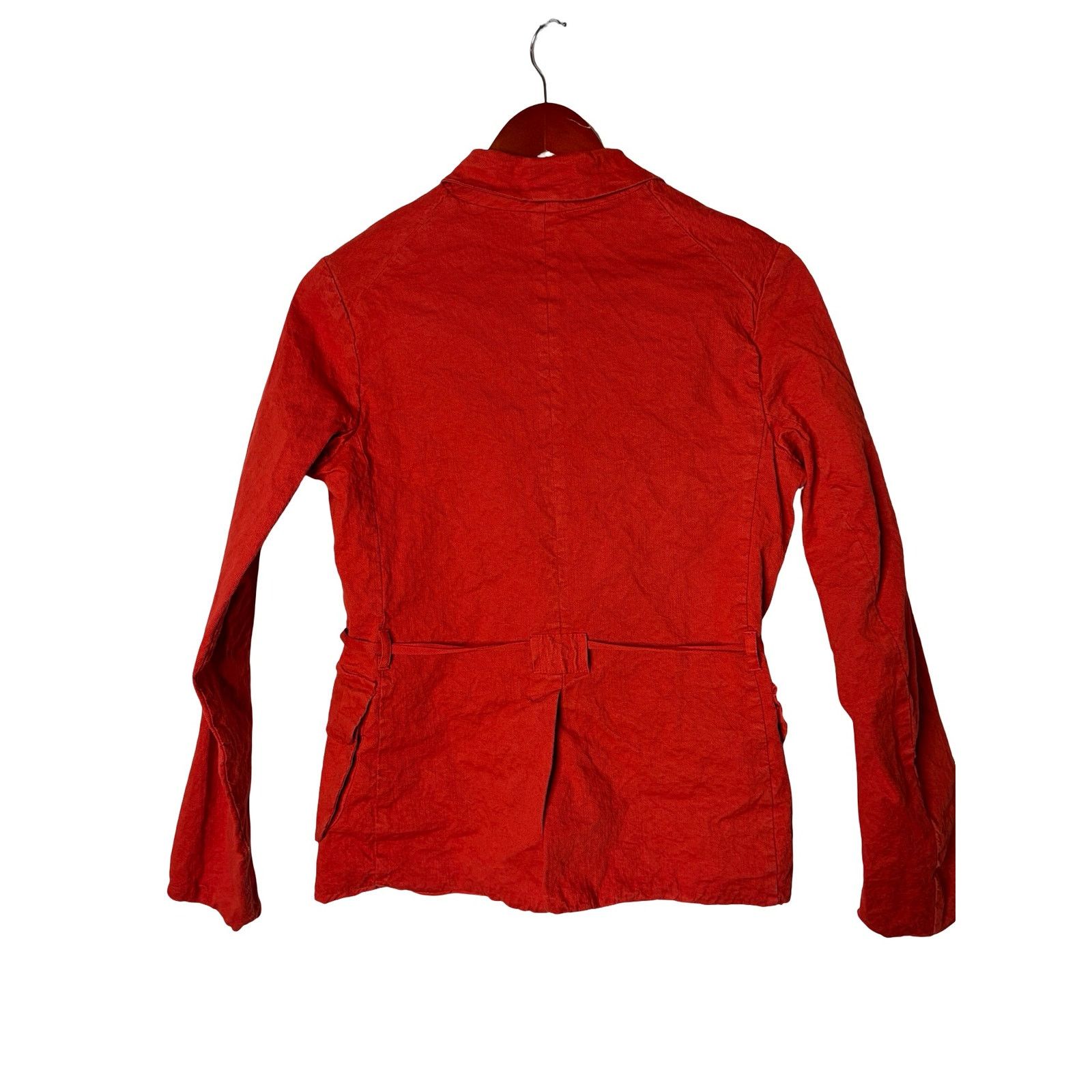 Other Hannoh Wessel red cotton button down blazer jacket sz 34 XS Size XS / US 0-2 / IT 36-38 - 2 Thumbnail