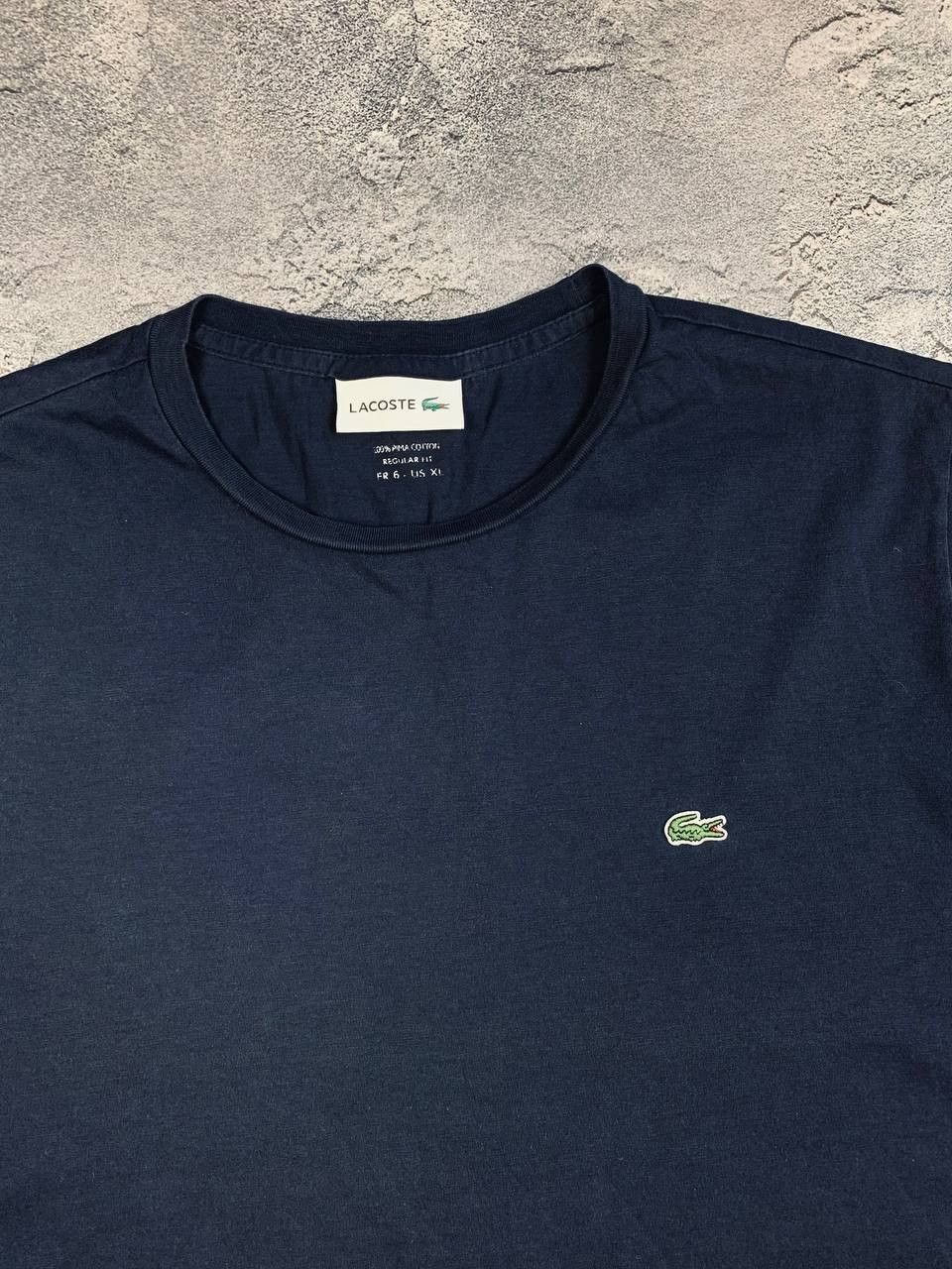 Lacoste Lacoste Men's Navy Blue Cotton Short Sleeve T-Shirt Size US XL / EU 56 / 4 - 4 Thumbnail