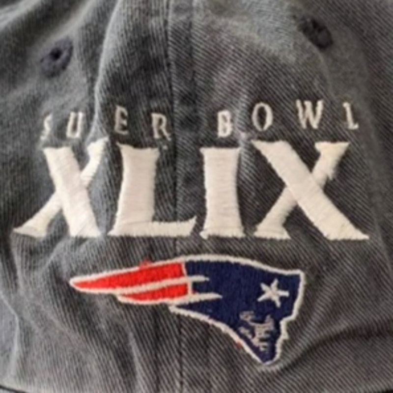 47 Brand Patriots Cap 47 Brand Super Bowl XLIX 49 Adjustable VTG Gray Size ONE SIZE - 9 Thumbnail