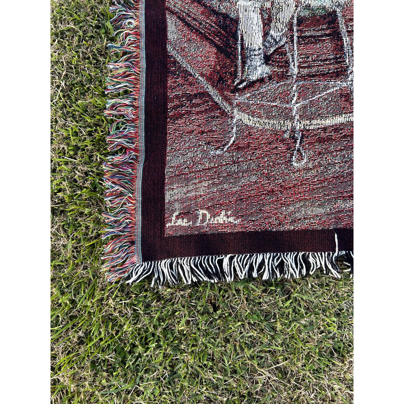 Vintage Vintage 90s Italian Restaurant Bar Tapestry Blanket Size ONE SIZE - 4 Thumbnail