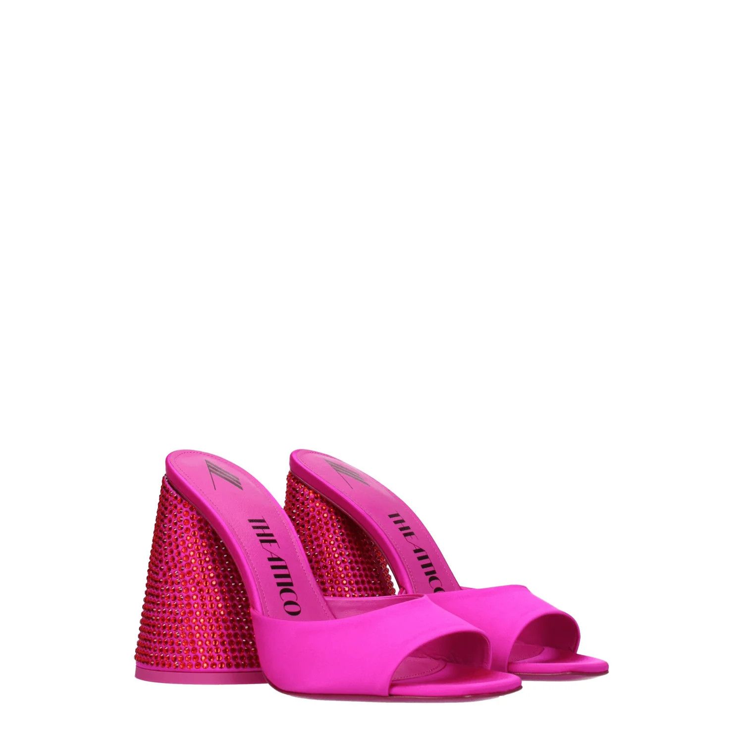 The Attico ob1o1e1224 Satin Sandals in Fuchsia Size US 8 / IT 38 - 2 Thumbnail