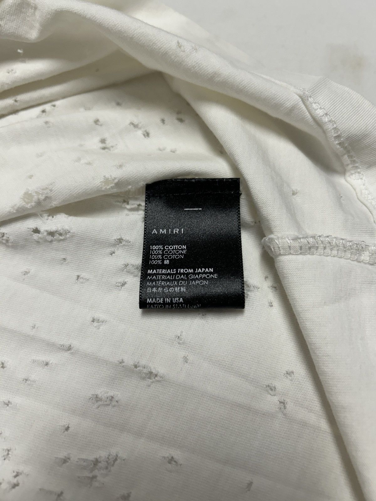 Amiri 2018 Shotgun Distressed T-Shirt Size US XL / EU 56 / 4 - 6 Thumbnail