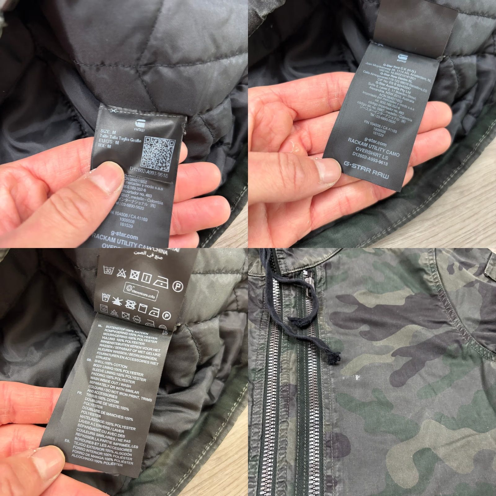 Vintage G Star Raw Rackam Utility Camo Overshirt Jacket Mens Medium Size US M / EU 48-50 / 2 - 8 Thumbnail