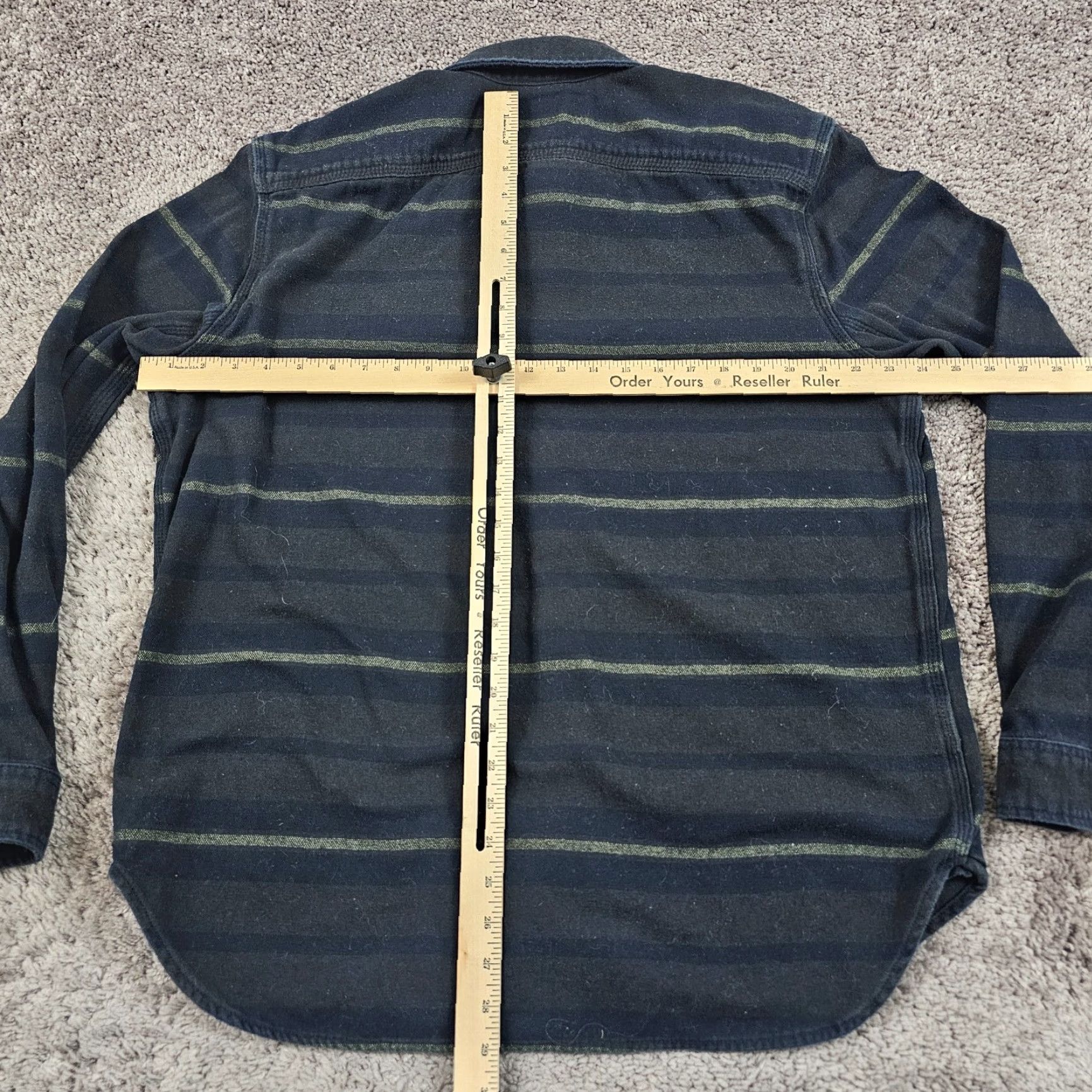 Gap VINTAGE Gap Men's Long Sleeve Casual Shirt XL Blue Stripe Heavyweight Cotton Western Theme Size US XL / EU 56 / 4 - 7 Thumbnail
