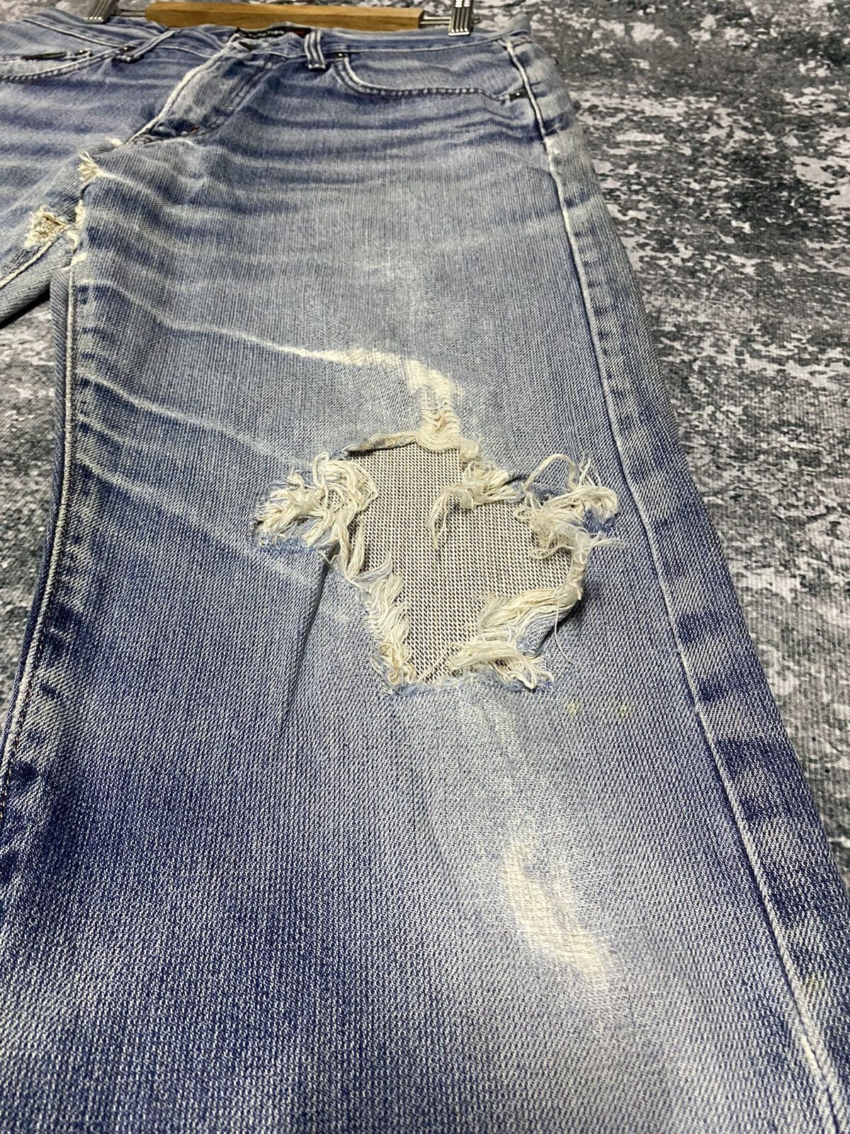 Edwin × Vintage Vintage Edwin E Function Distressed Denim Jeans Size US 34 / EU 50 - 6 Thumbnail