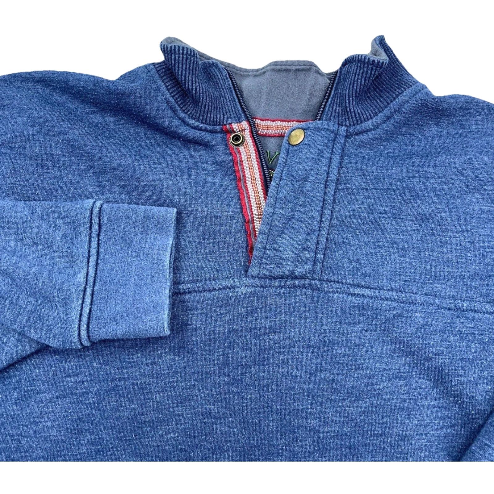 Orvis Orvis Sweater Men XL Blue Pullover 1/4 Zip Knit Crewneck Zipper Embroidered Logo Classic Preppy American Modern Size US XL / EU 56 / 4 - 2 Thumbnail