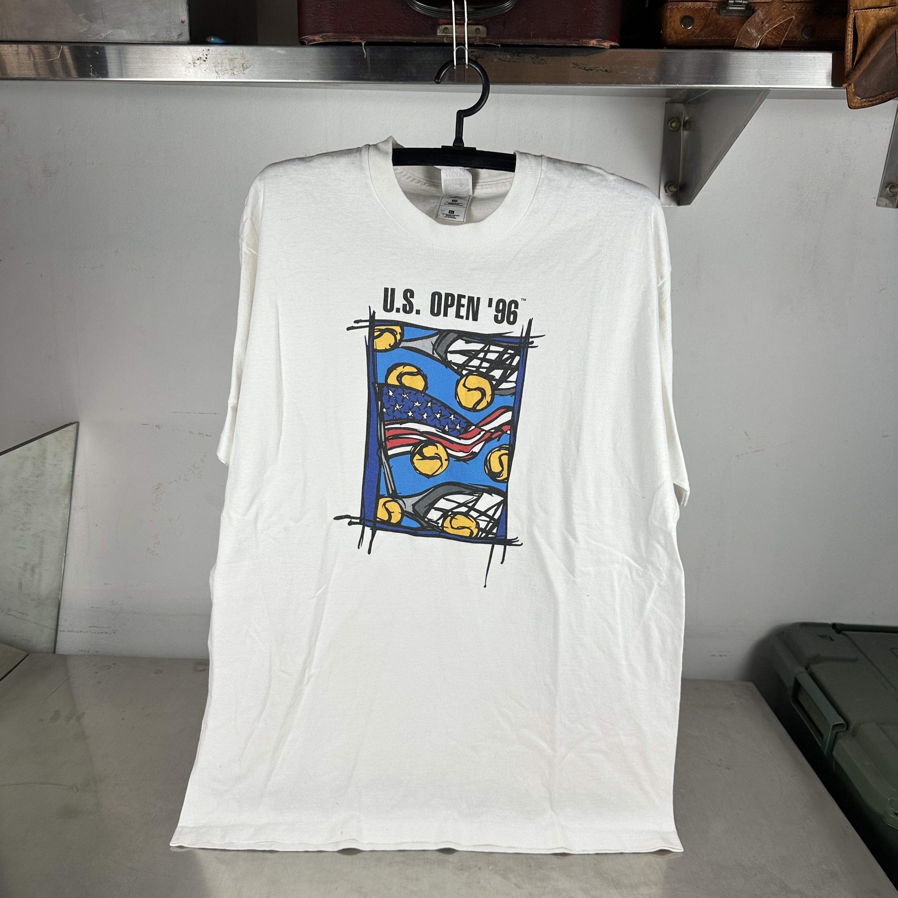 Vintage 1996 US Open Tennis Championship Single Stitch T-Shirt Size US XL / EU 56 / 4 - 1 Thumbnail