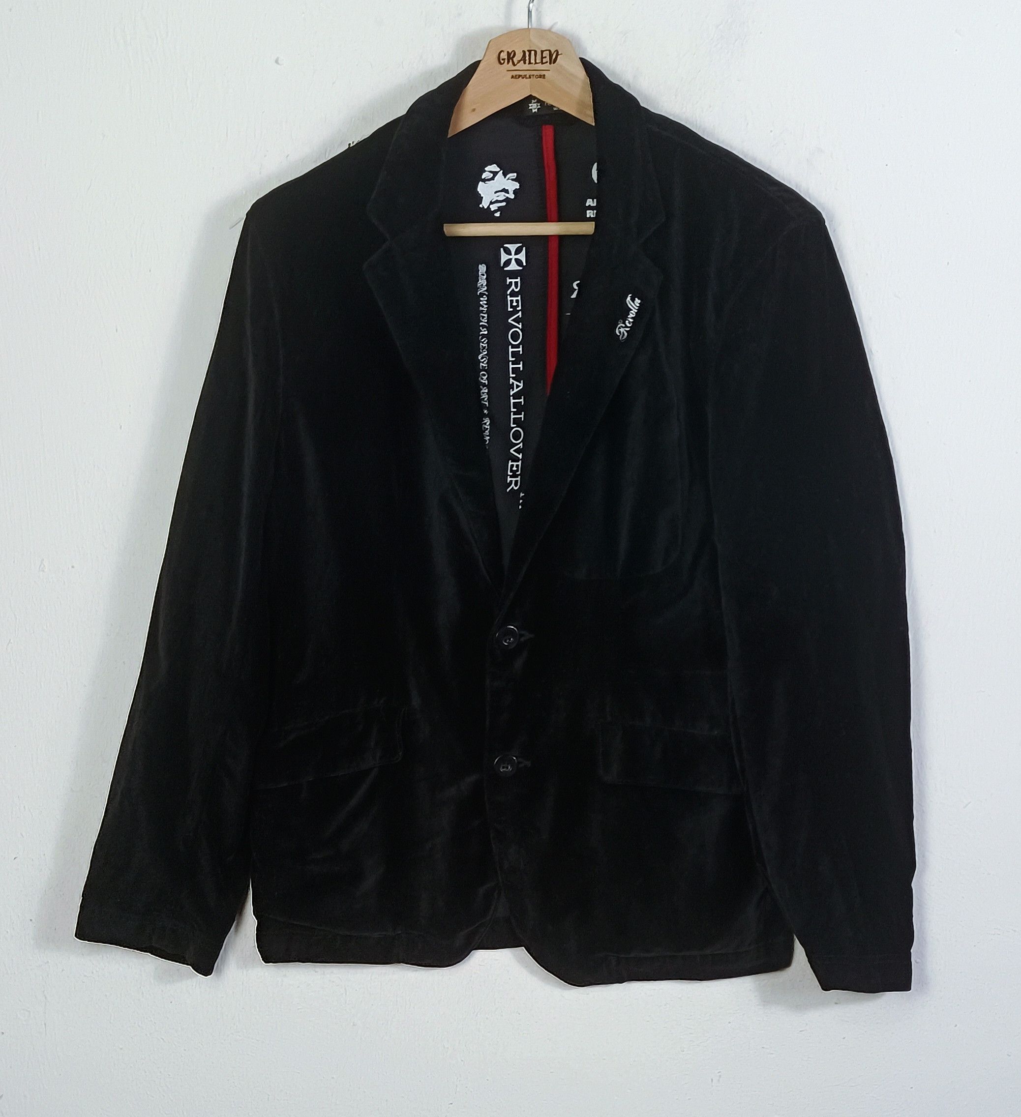 Band Tees RARE🔥Jimi Hendrix REVOLLA Velvet Coat/ Blazer Size US S / EU 44-46 / 1 - 2 Thumbnail