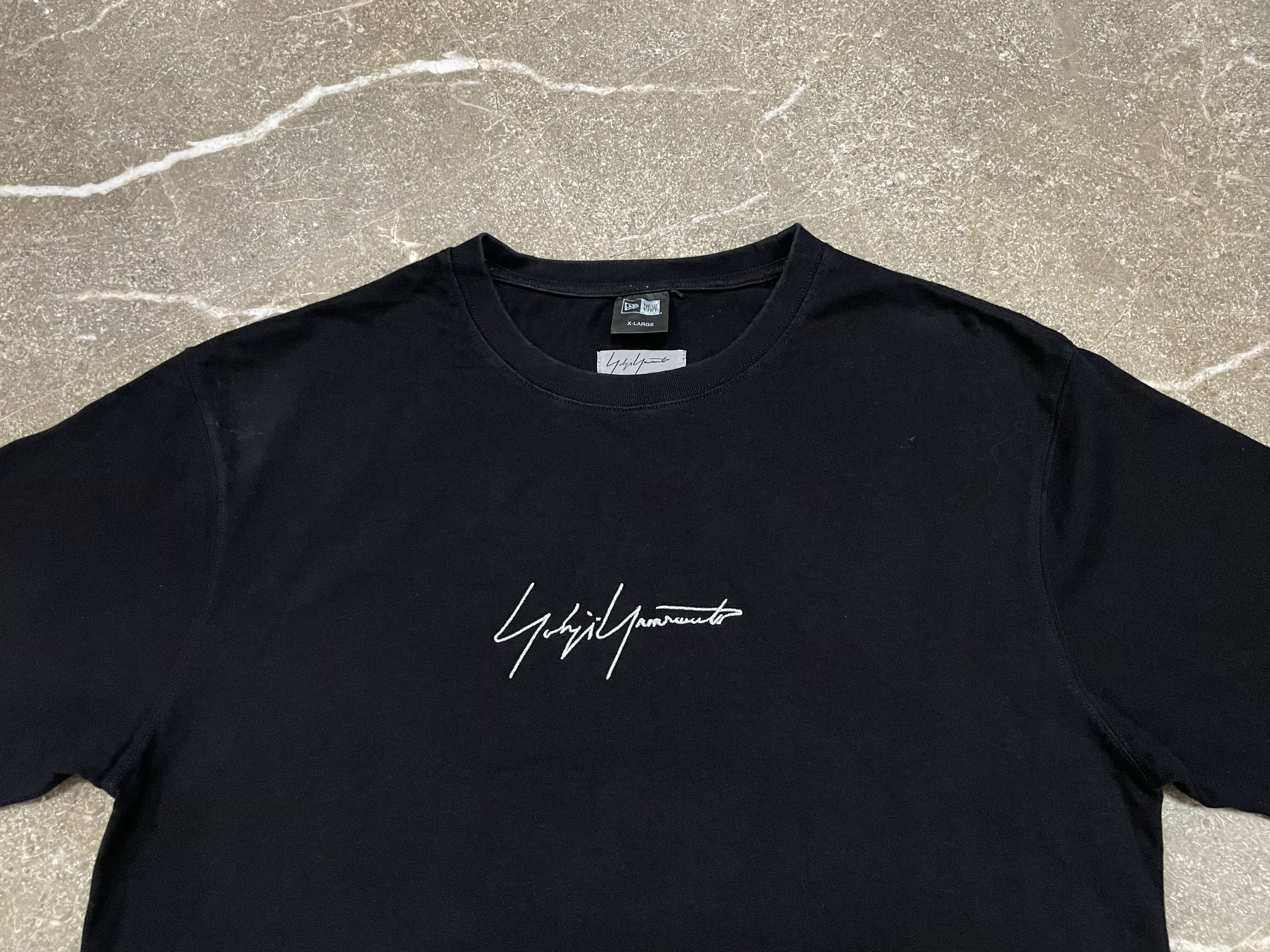 New Era × Yohji Yamamoto New Era x Yohji Yamamoto Embroidery Logo Shirt Size US XL / EU 56 / 4 - 2 Thumbnail