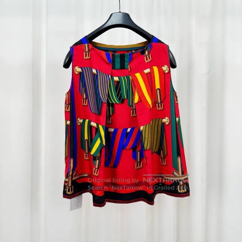 Hermes Hermes Silk top Size XS / US 0-2 / IT 36-38 - 2 Thumbnail