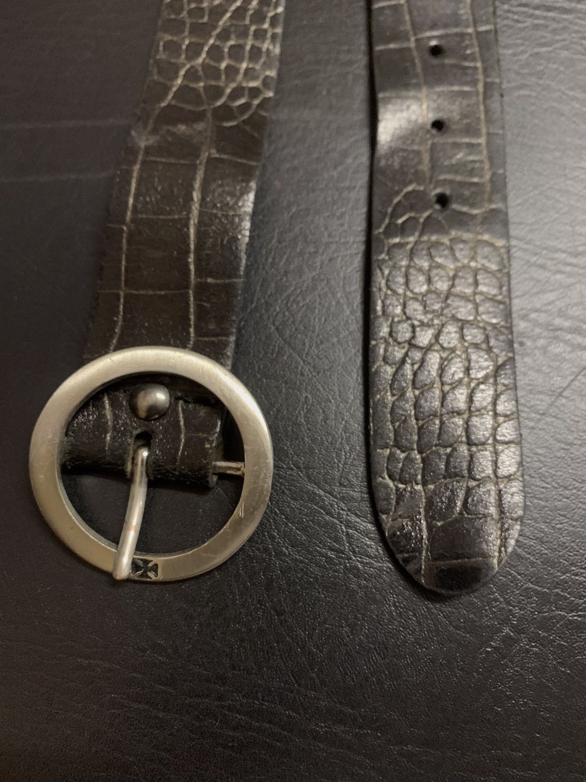 If Six Was Nine Black snakeskin belt Size ONE SIZE - 3 Thumbnail