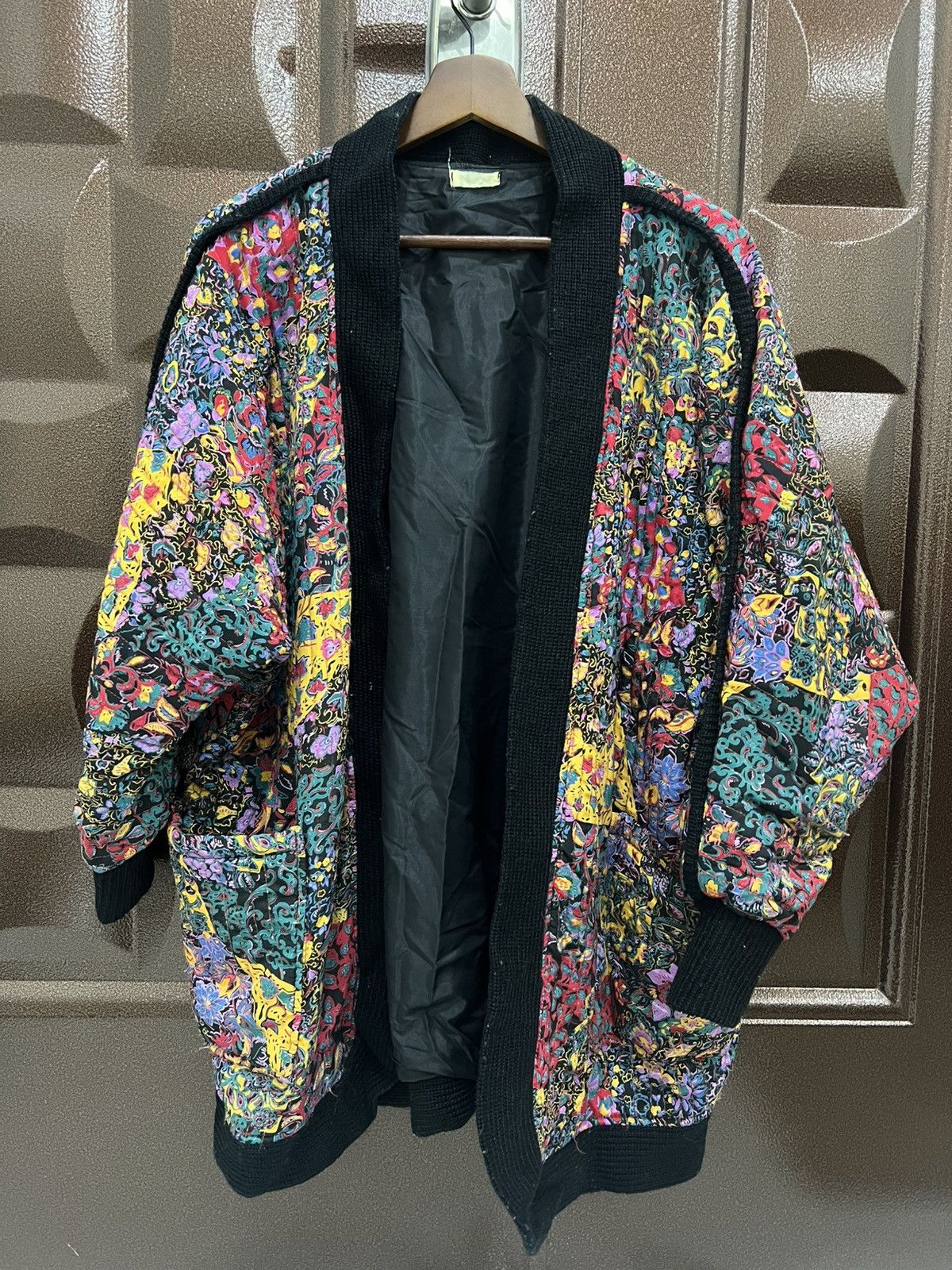 Japanese Brand Vintage Japanese Boho Batwing Flower Kimono Cardigan Size L / US 10 / IT 46 - 8 Thumbnail
