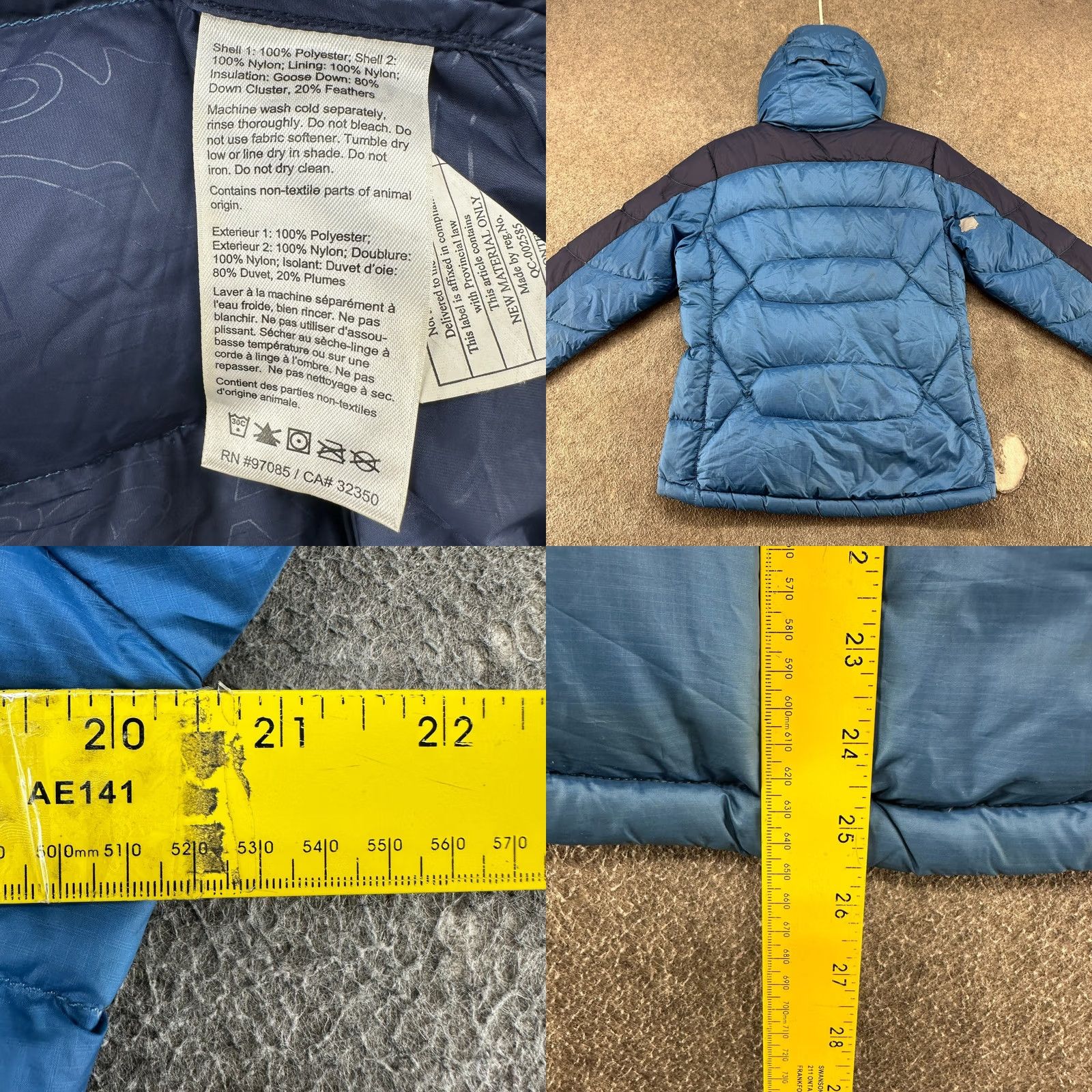 Outdoor Research Outdoor Research Jacket Mens XS Blue Puffer Down Insulated Pertex Virtuoso Jacket Size US XS / EU 42 / 0 - 11 Thumbnail