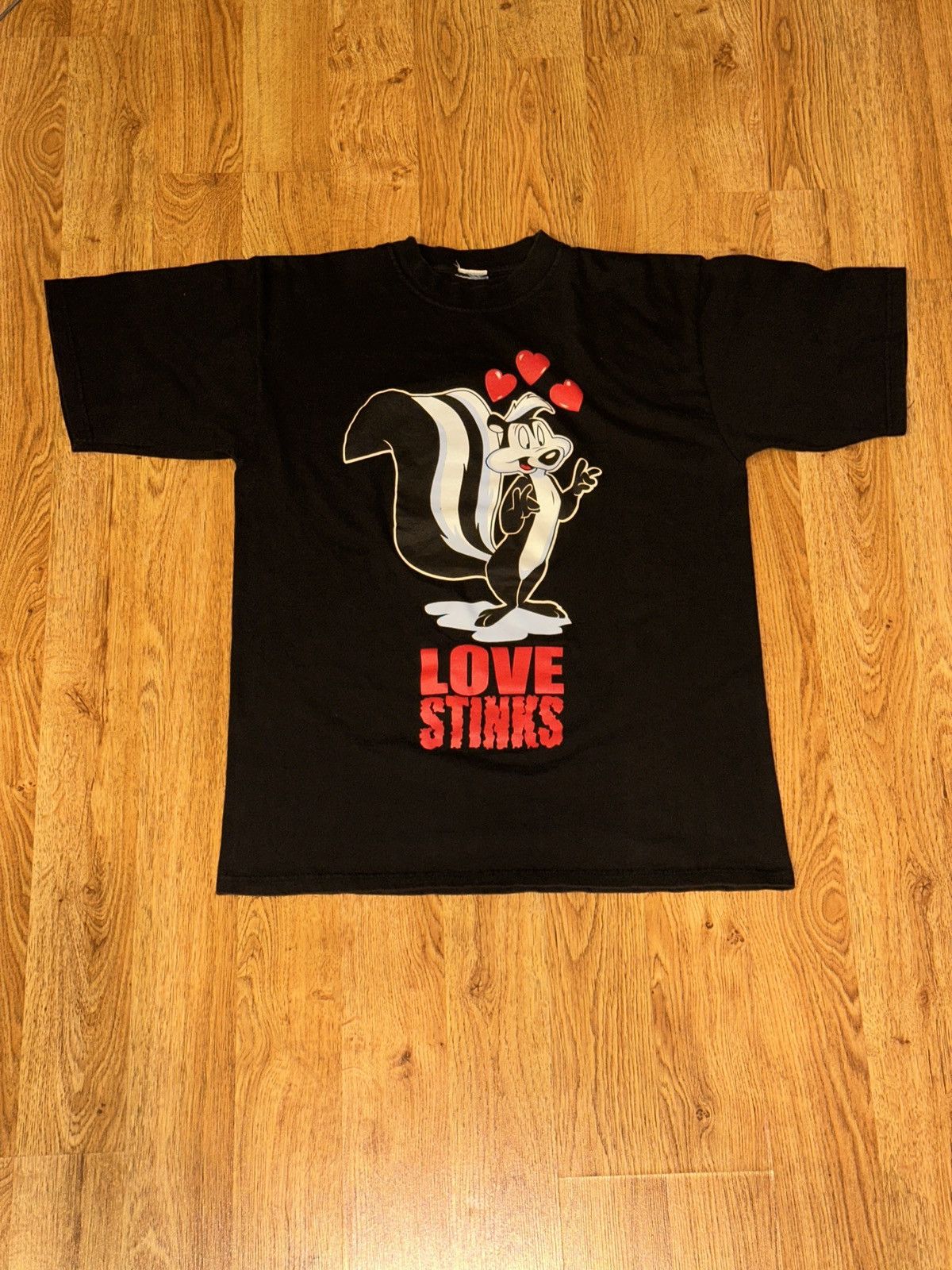 Cartoon Network VTG 1998 Looney Tunes Pepe Le Pew Love Stinks Graphic Tee M Size US M / EU 48-50 / 2 - 5 Thumbnail