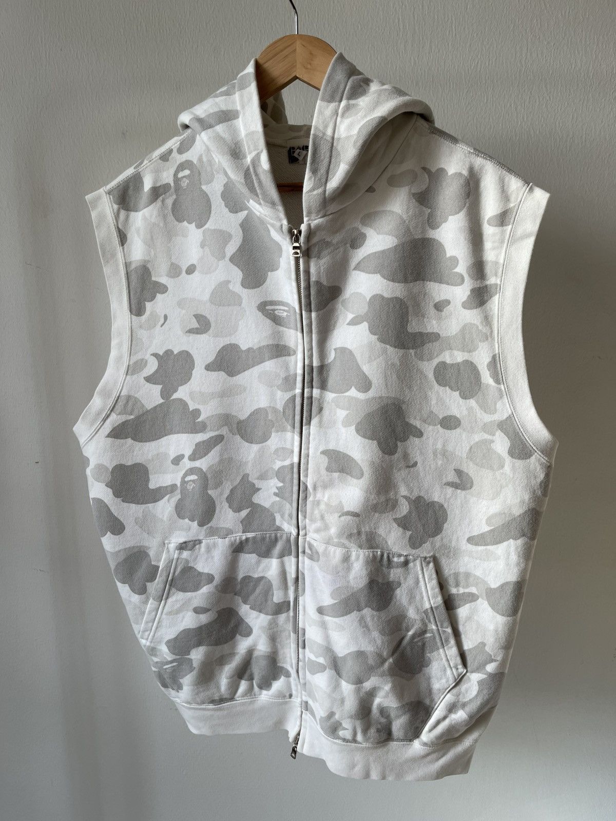 Bape 2005 Bape Camo Sleeve Less Hoodie Size US L / EU 52-54 / 3 - 3 Thumbnail