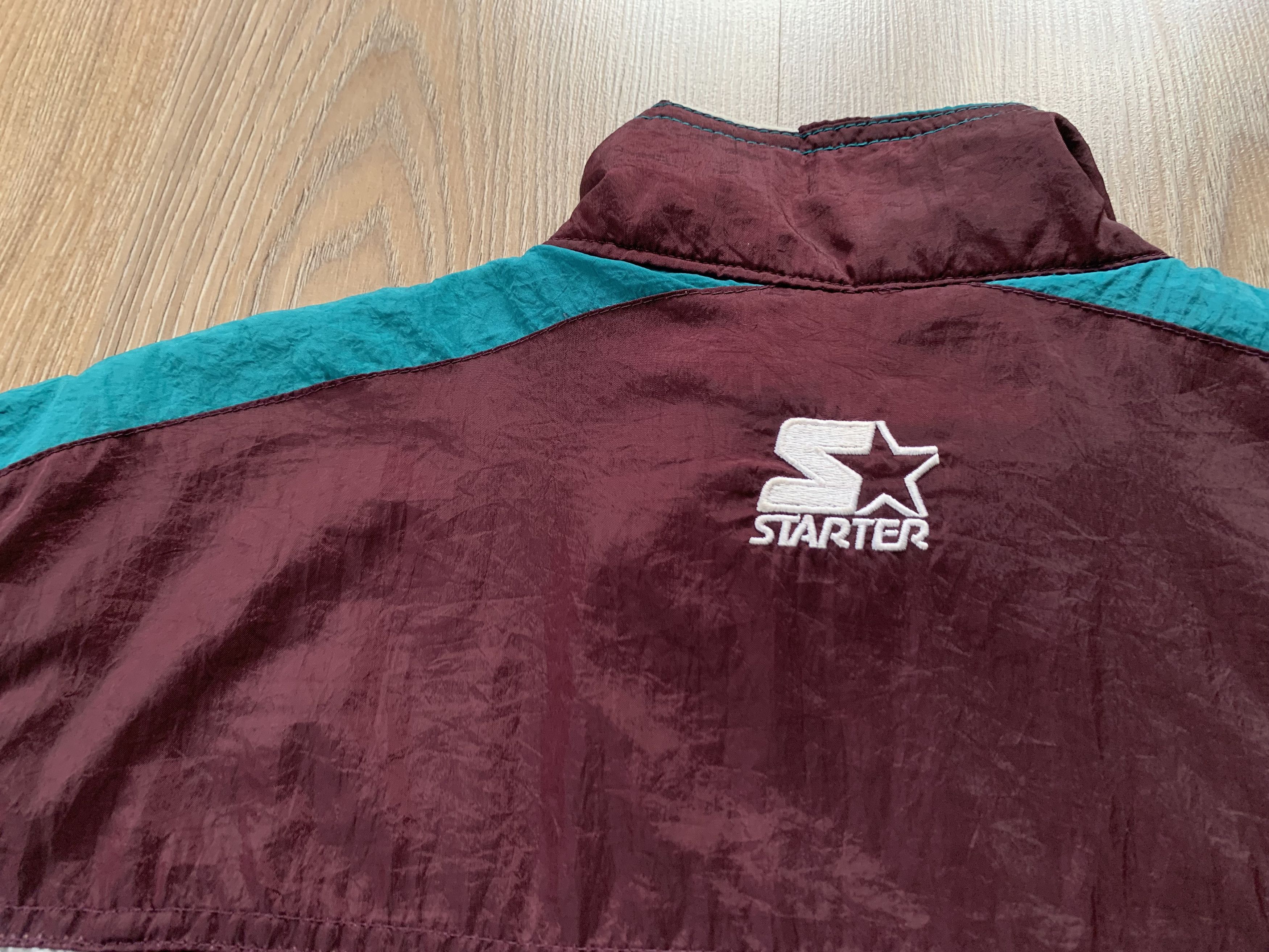 NHL Starter NHL Anaheim Mighty Ducks Zip Windbreaker Jacket Size M / US 6-8 / IT 42-44 - 8 Thumbnail