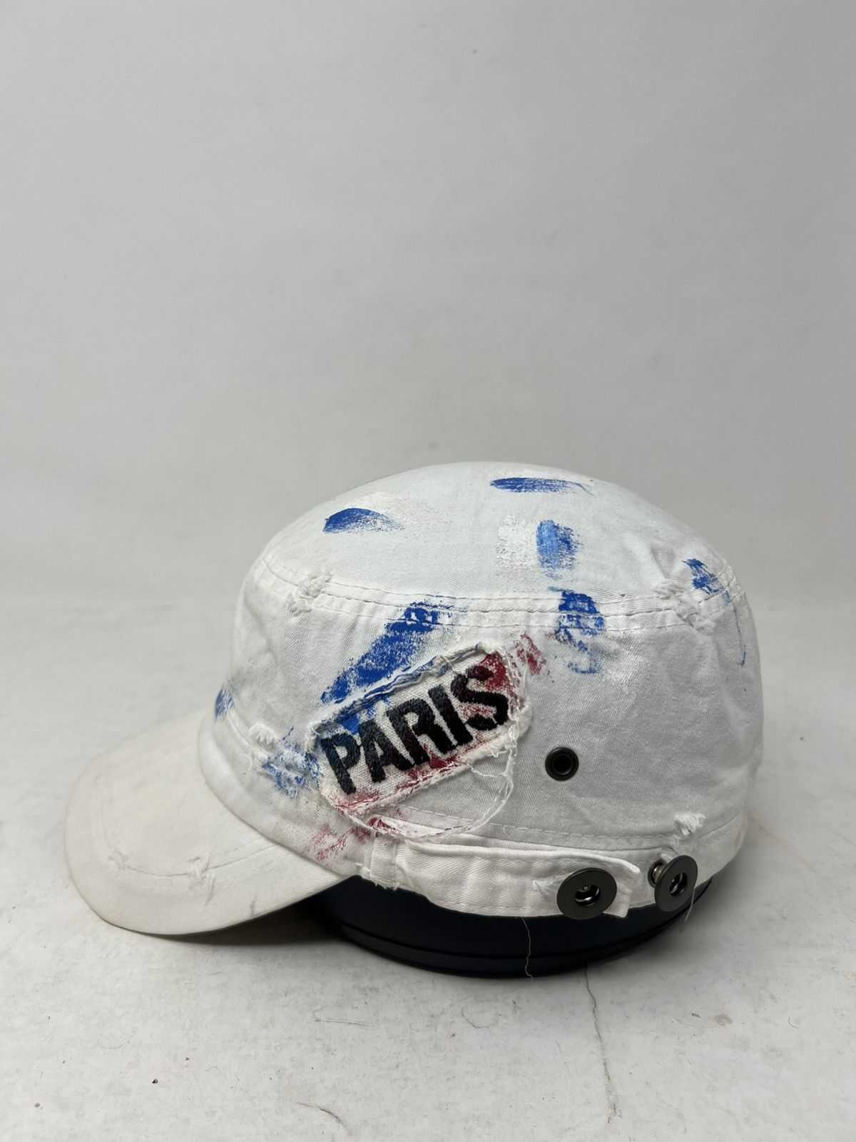 If Six Was Nine Paris Painted Distressed Streetwear Hat Size ONE SIZE - 2 Thumbnail