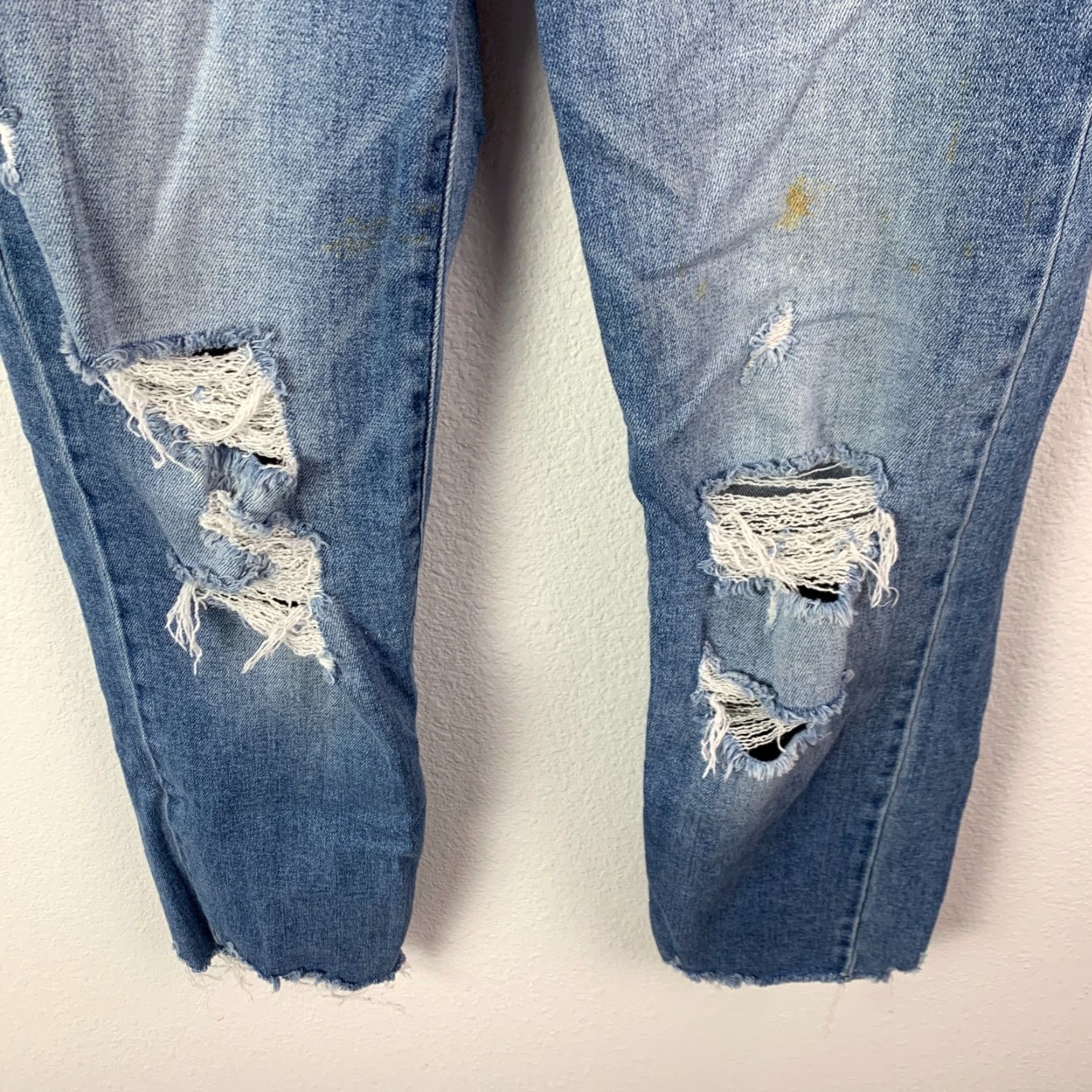 Vintage Hidden Jeans Main Selling Point Womens Jeans Size 28 Blue 5-Pocket Design Straight Bohemian Grunge Wash Stain Size 28" / US 6 / IT 42 - 2 Thumbnail