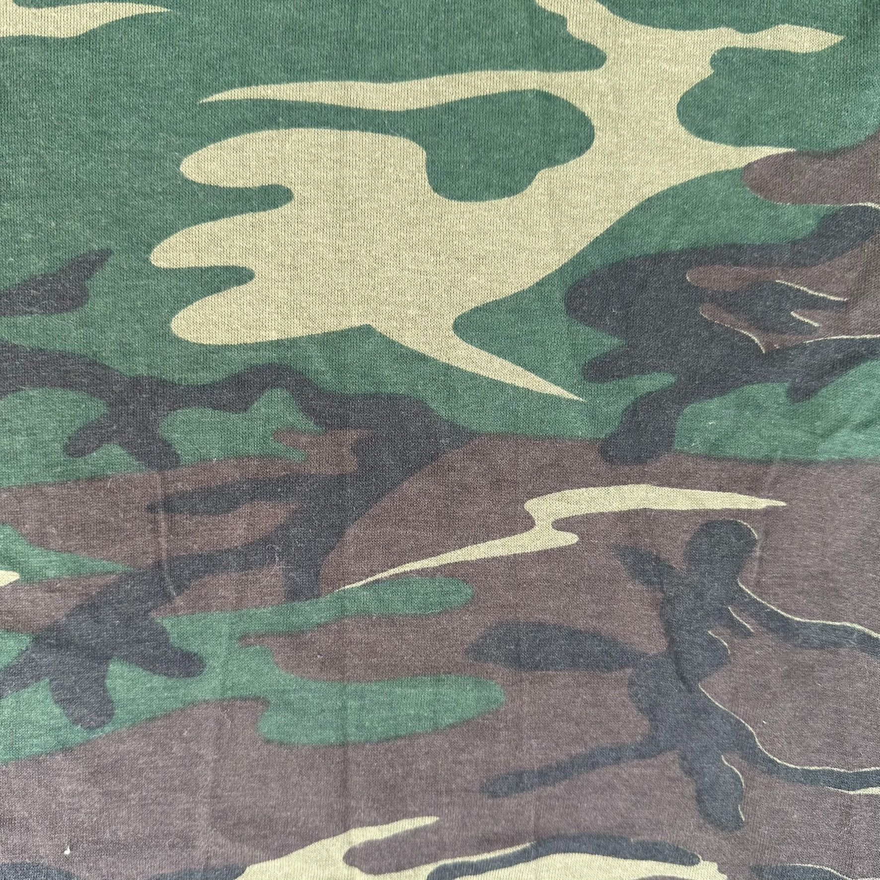 Vintage Vintage 80s M81 Woodland Camo T-Shirt Grunge Punk Single Sti Size US XL / EU 56 / 4 - 2 Thumbnail