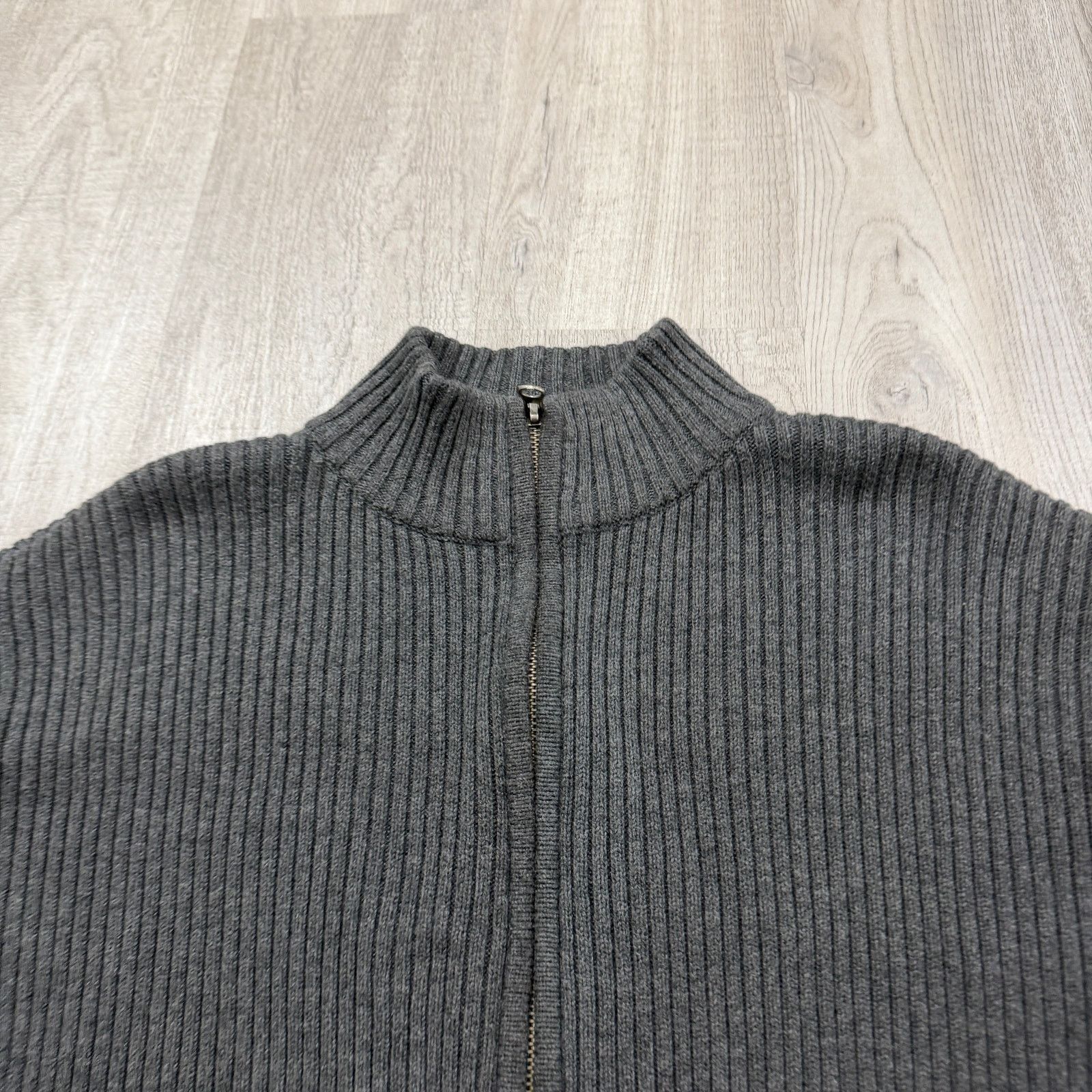 Aeropostale Vintage Aeropostale Ribbed Knit Full Zip Sweater Extra Large Size US XL / EU 56 / 4 - 3 Thumbnail