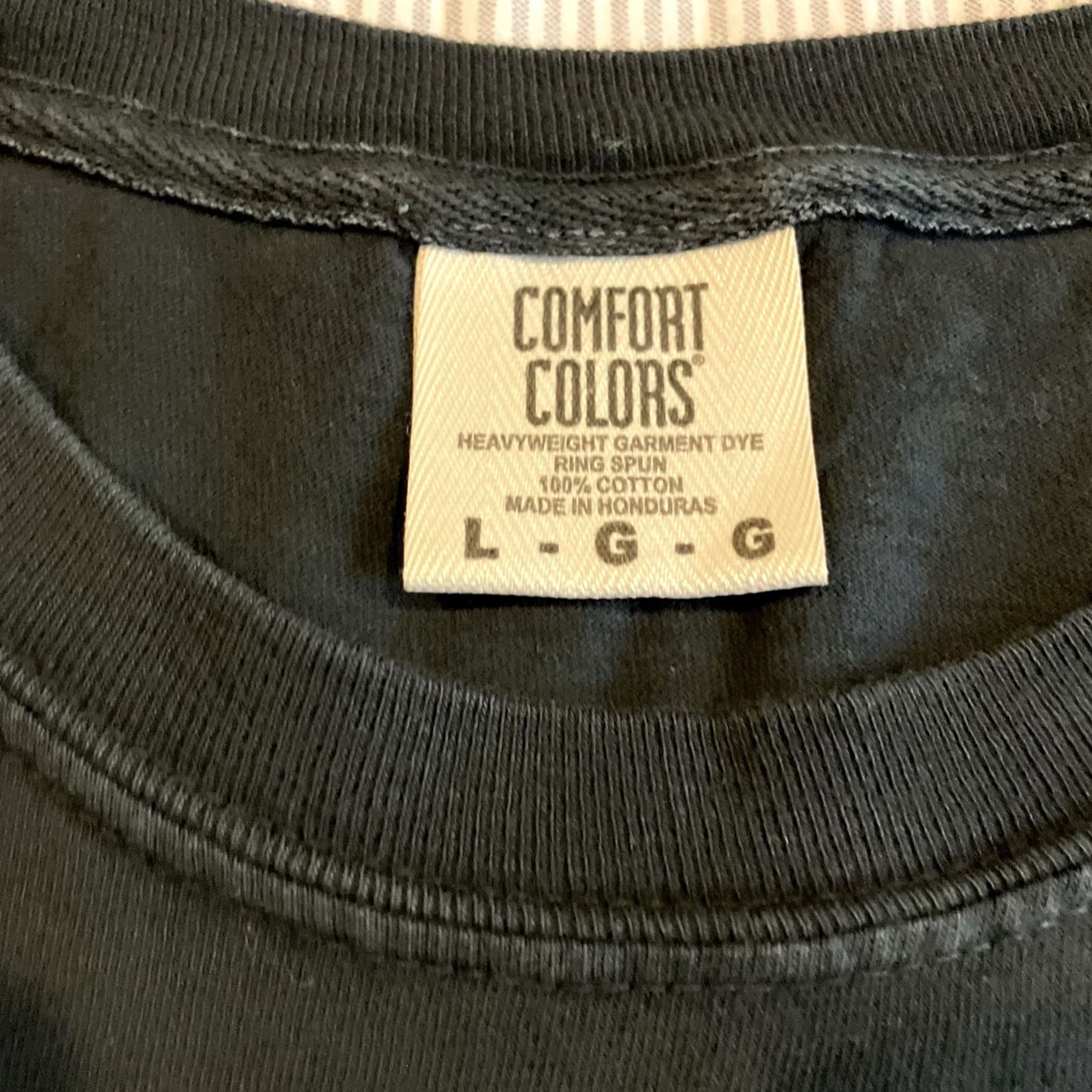 Comfort Colors T Shirt Double Sided Black L Men Regular Sleeve Short Sleeve Size US L / EU 52-54 / 3 - 3 Thumbnail