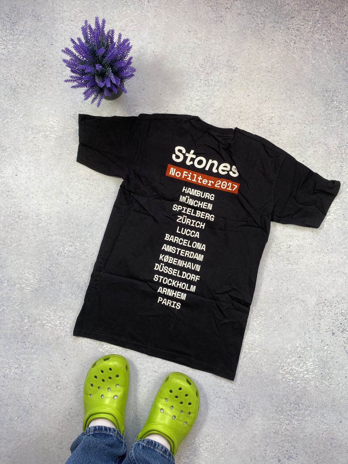 Band Tees The Rolling Stones Men’s Black T-shirt With Big Logo Size S Size US S / EU 44-46 / 1 - 6 Thumbnail