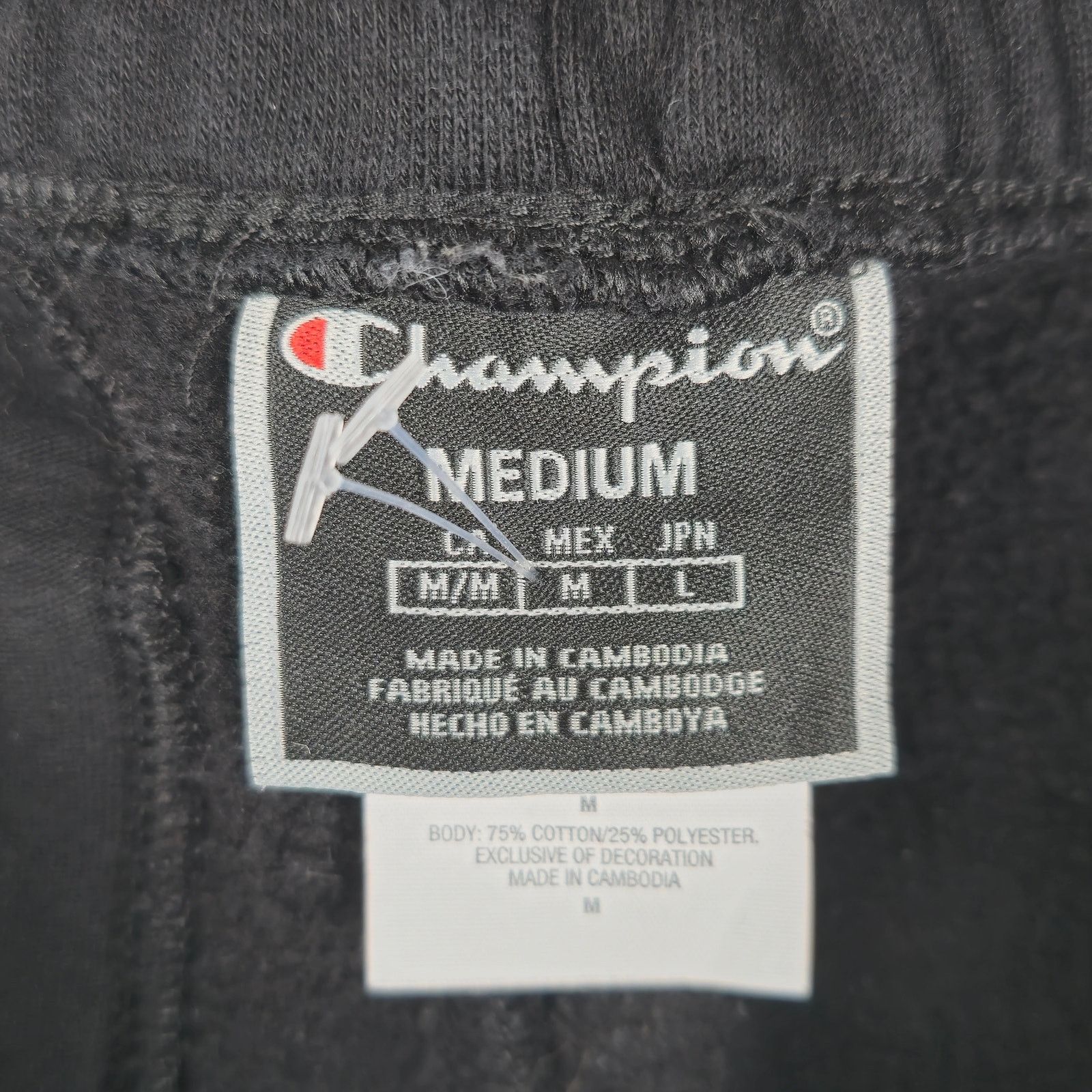 Champion Champion Medium Black Logo Joggers Drawstring Pockets Size US 32 / EU 48 - 12 Thumbnail