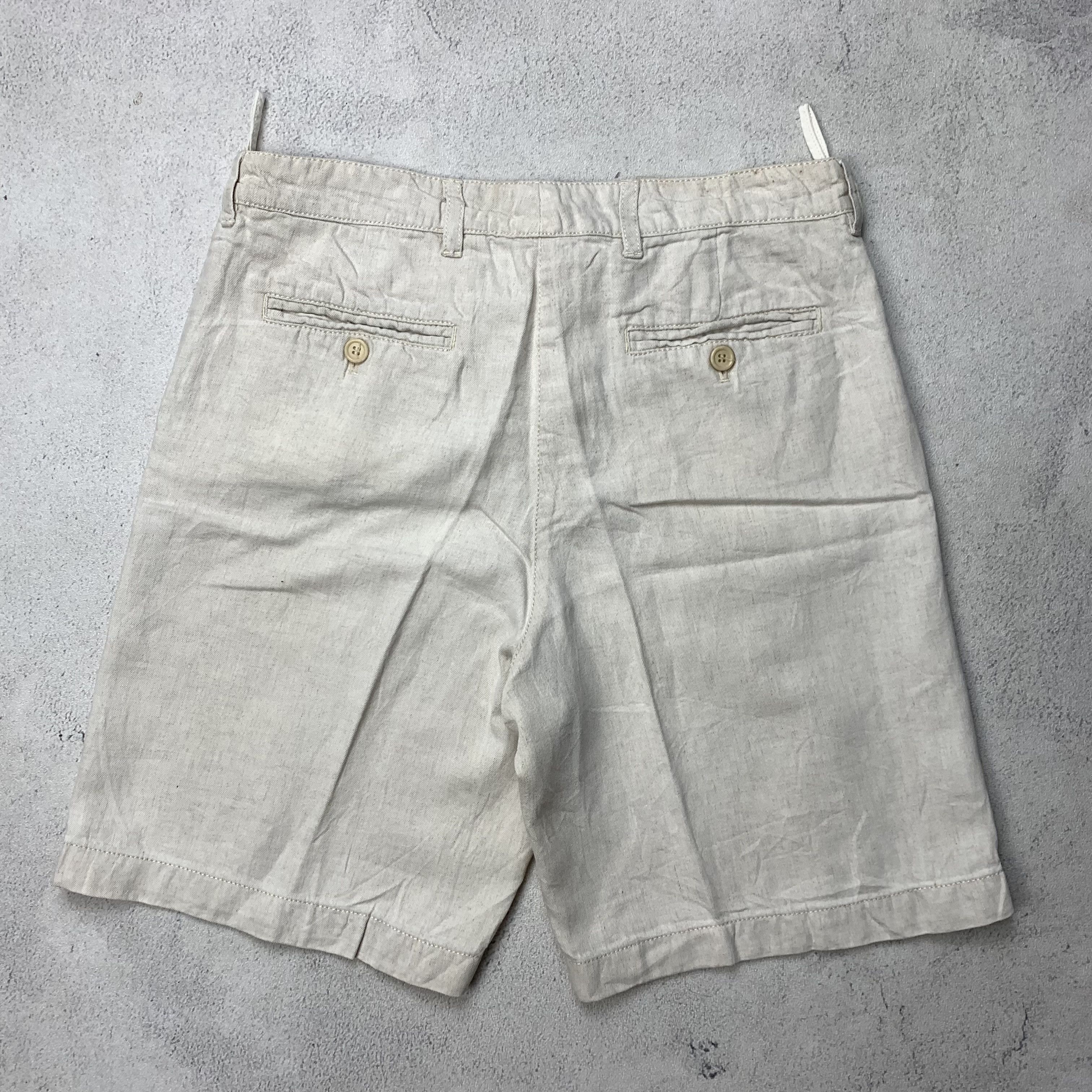 Prada Vintage Prada Linen Short Pants Size 28" / US 6 / IT 42 - 2 Thumbnail