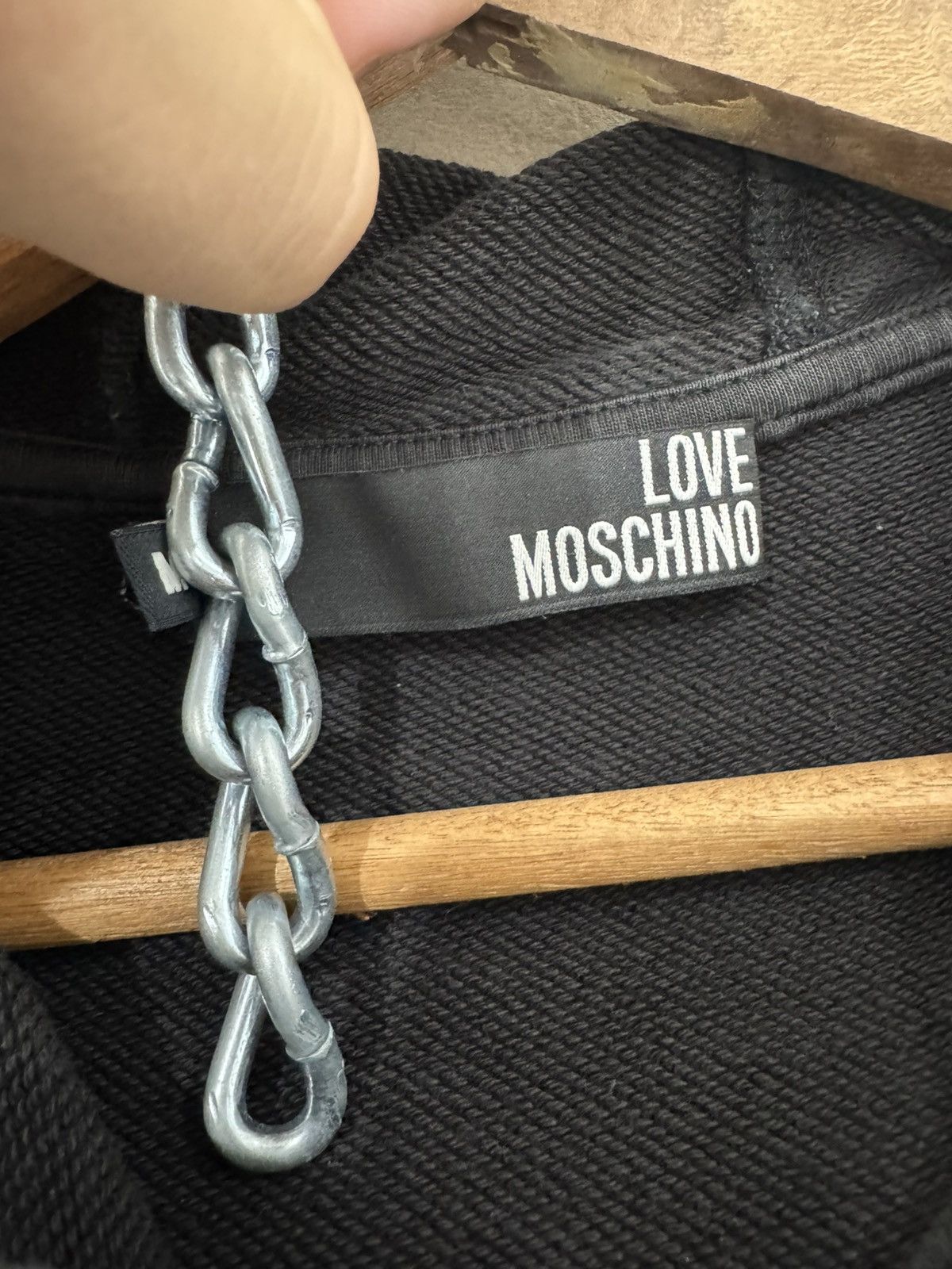 Moschino Love Moschino Sunfaded y2k hoodie teeth opium vibe Size US M / EU 48-50 / 2 - 4 Thumbnail