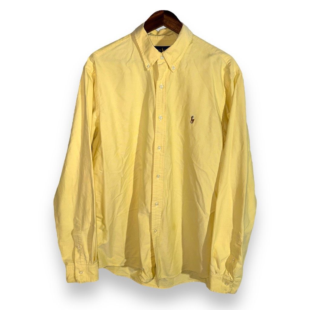 Polo Ralph Lauren Polo Ralph Lauren Spring Yellow Iconic Oxford Shirt XL Size US XL / EU 56 / 4 - 1 Thumbnail