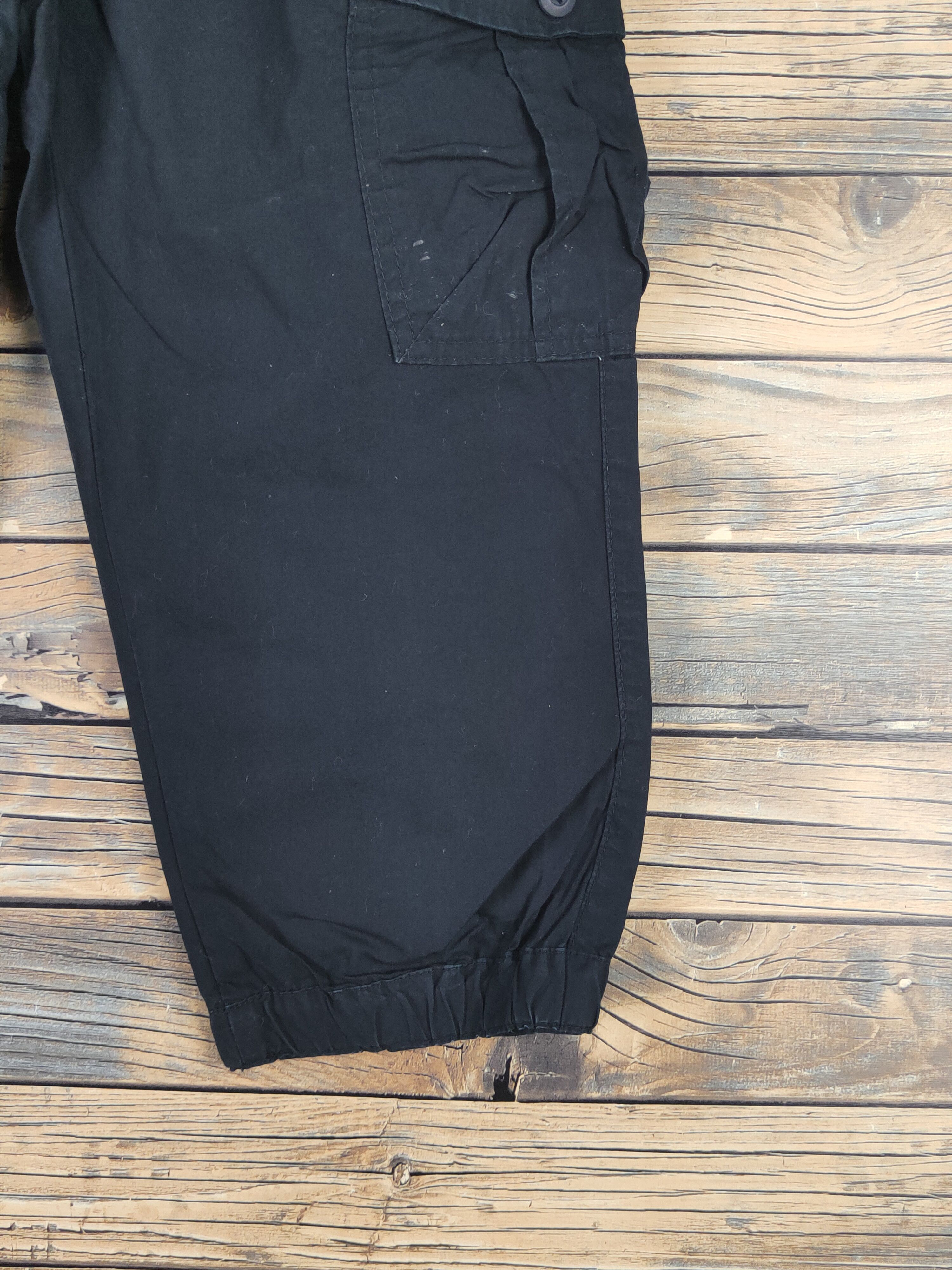 Japanese Brand DL Uniqlo Black Multipocket Tactical Cargo Pants #1521 Size 28" / US 6 / IT 42 - 6 Thumbnail
