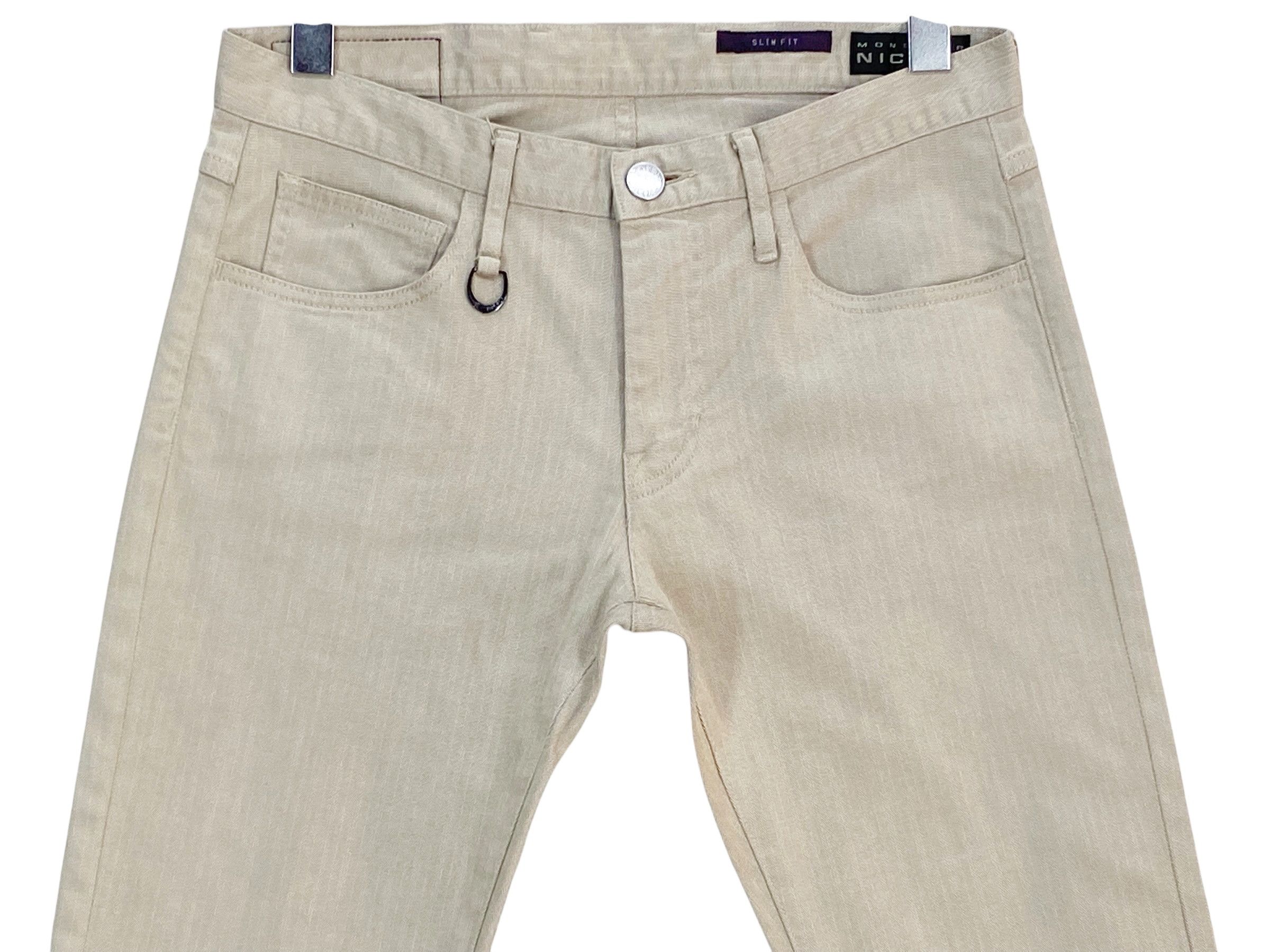 Matsuda × Nicole Club Low Rise Pants Nicole Monsieur Trim Embellished Size 27" / US 4 / IT 40 - 3 Thumbnail