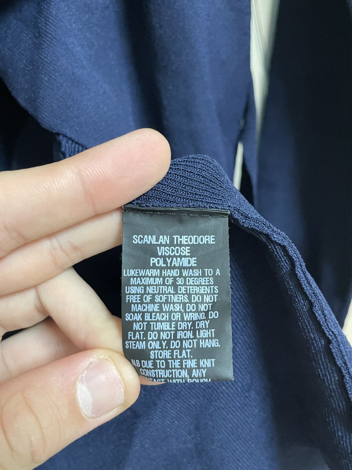 Scanlan Theodore Scanlan Theodore Crepe Knit Waterfall Cardigan Blue Size M Size M / US 6-8 / IT 42-44 - 14 Thumbnail