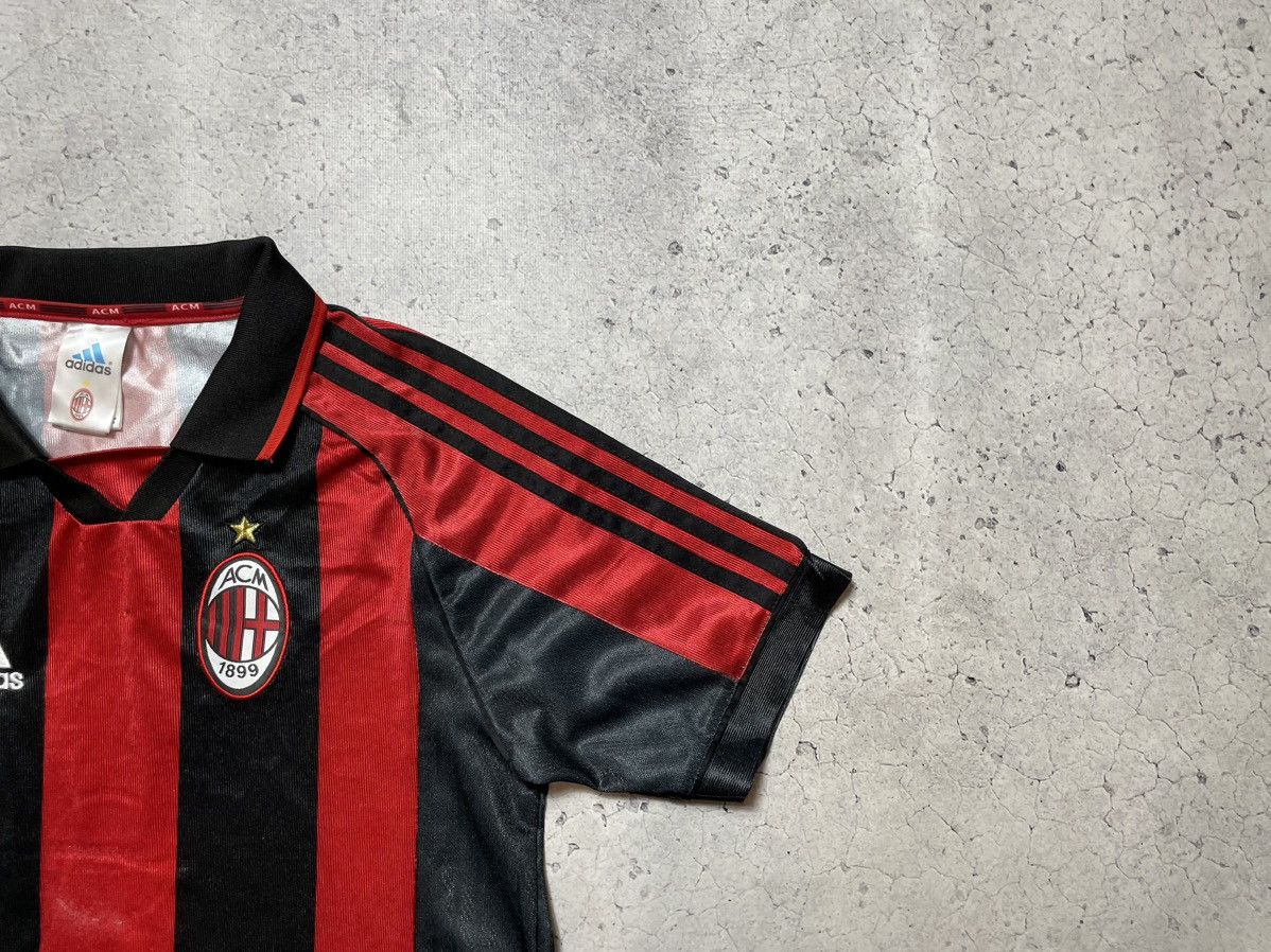 Adidas Vintage Retro Adidas FC Milan 1999 Football Jersey Size US S / EU 44-46 / 1 - 3 Thumbnail