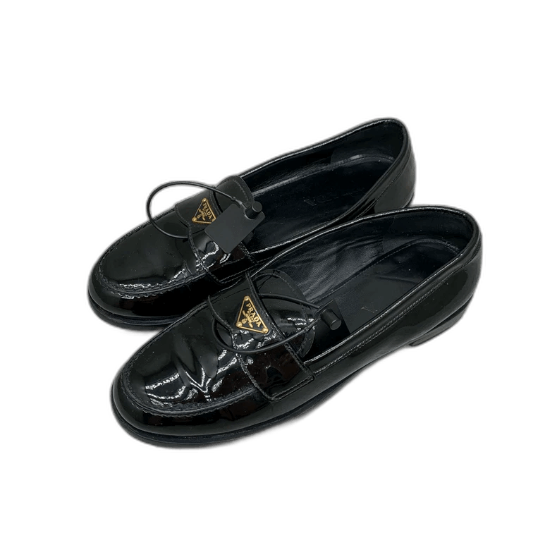 Prada Prada Black Triangle Logo Loafers Size 36 -2505 Size US 6 / IT 36 - 1 Thumbnail
