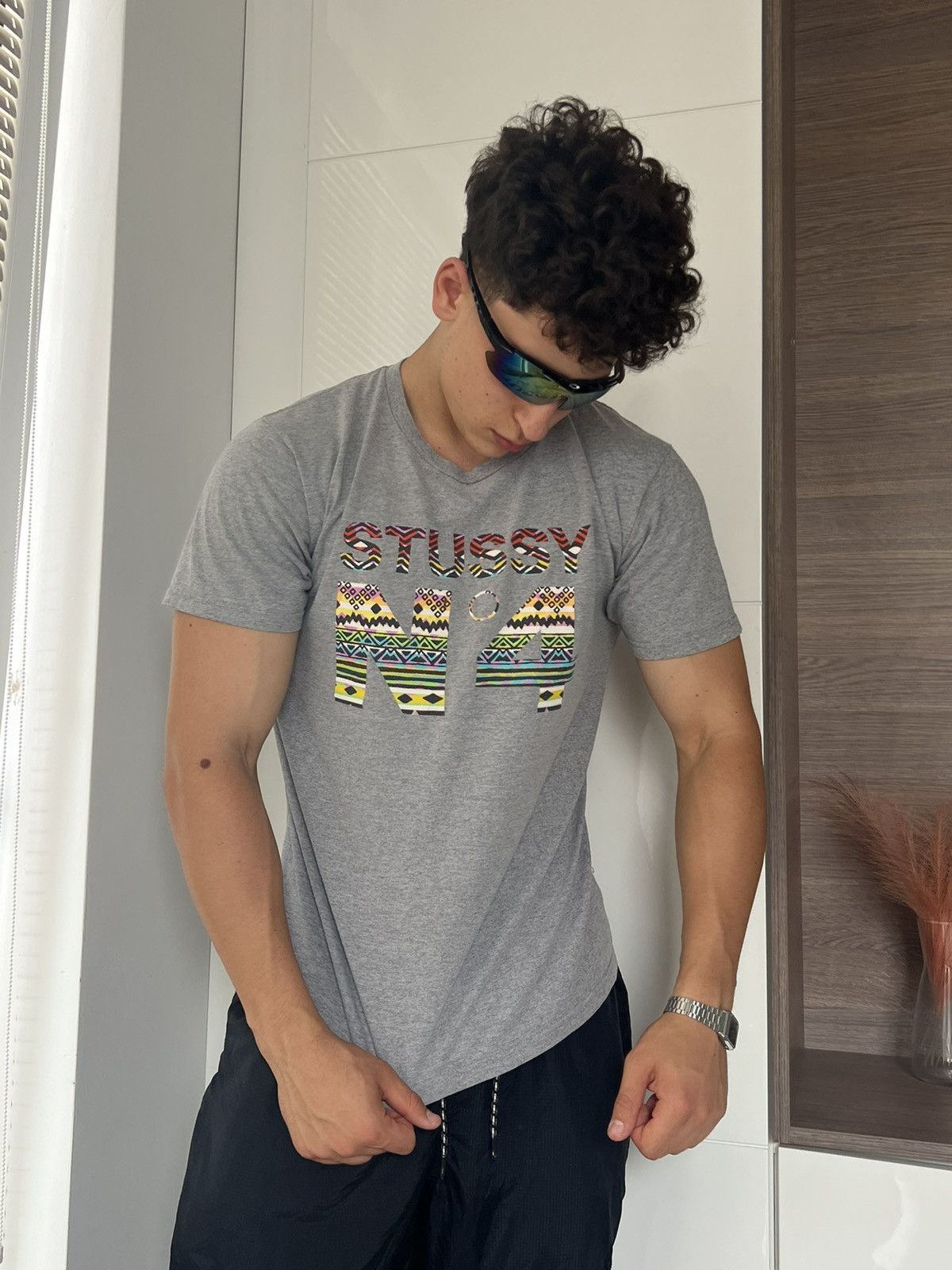 Stussy × Vintage ‼️Stussy Vintage No 4 Coloured Tee‼️ Size US M / EU 48-50 / 2 - 16 Thumbnail