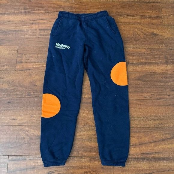 image of Madhappy X Headspace Heritage Navy Sweatpants Size Extra Small, Men's