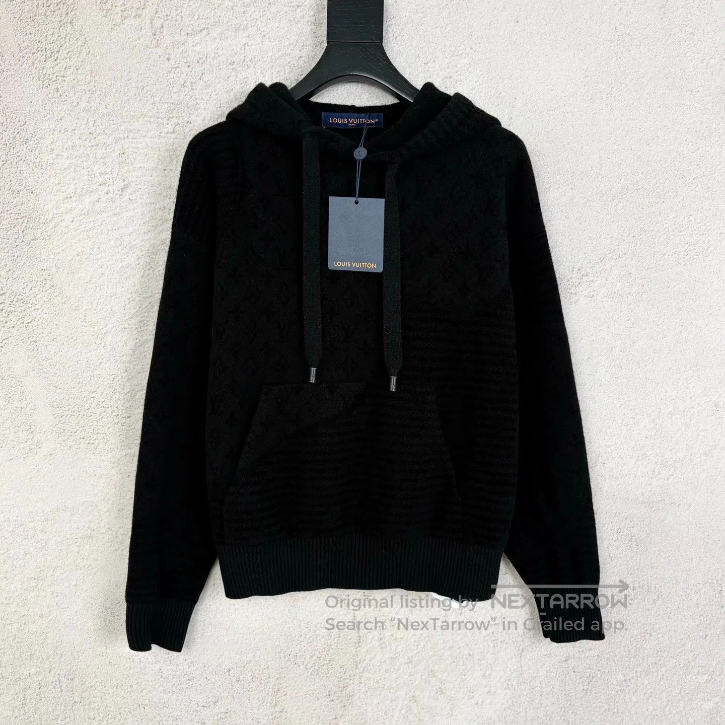 Louis Vuitton Louis Vuitton Black patchwork logo jacquard hoodie Size US S / EU 44-46 / 1 - 2 Thumbnail