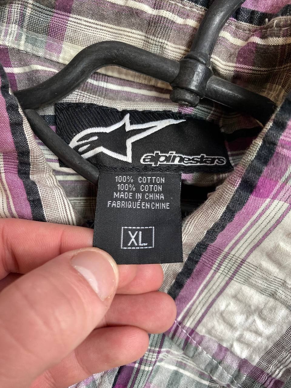 Alpinestars × Vintage 💀Men’s Vintage Shirt Button Up Striped Tee💀 Size US XL / EU 56 / 4 - 2 Thumbnail