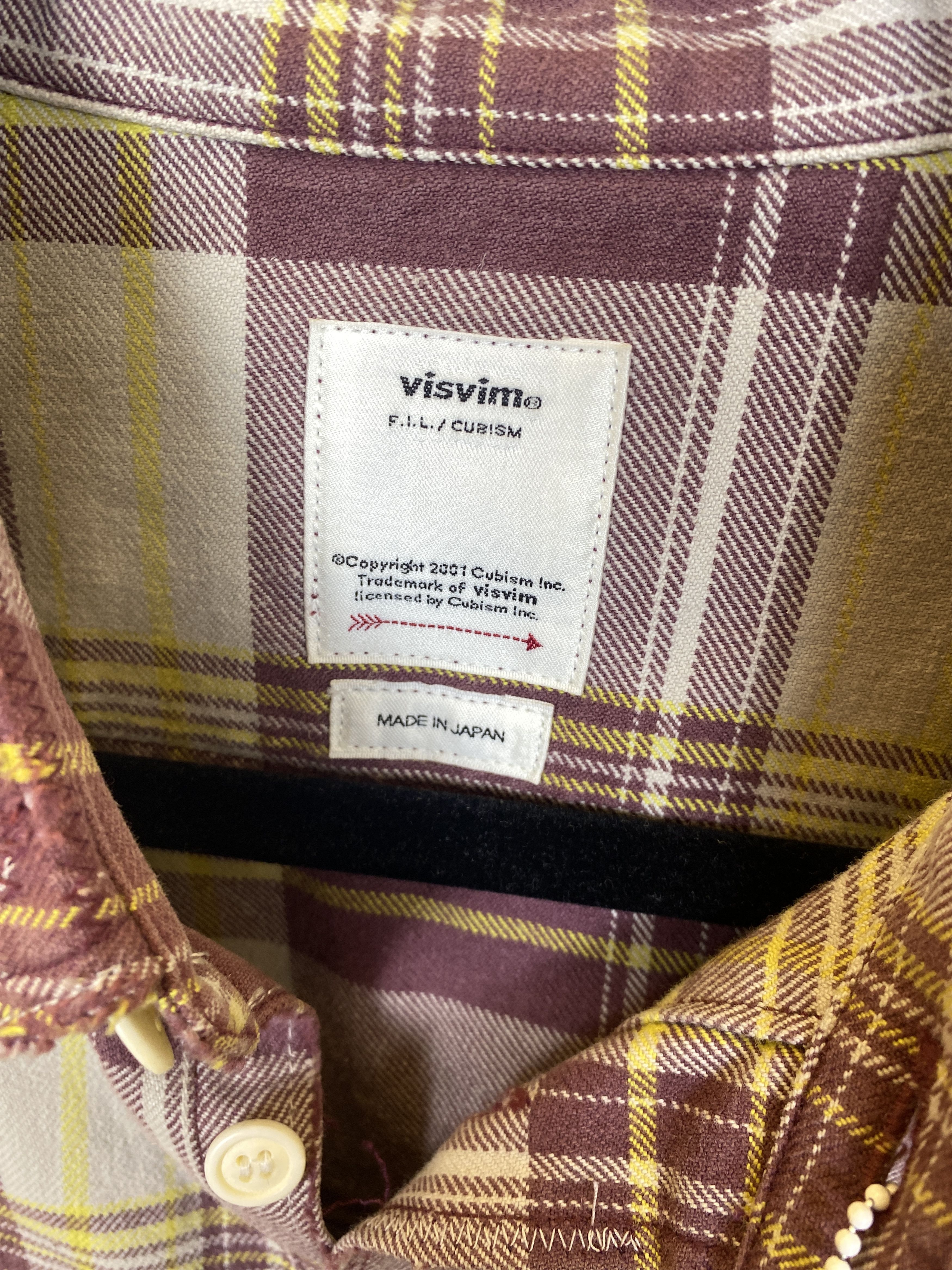 Visvim $2180 NWT VISVIM CRASH LUMBER CHECK SHIRT SIZE 2 Size US M / EU 48-50 / 2 - 6 Thumbnail