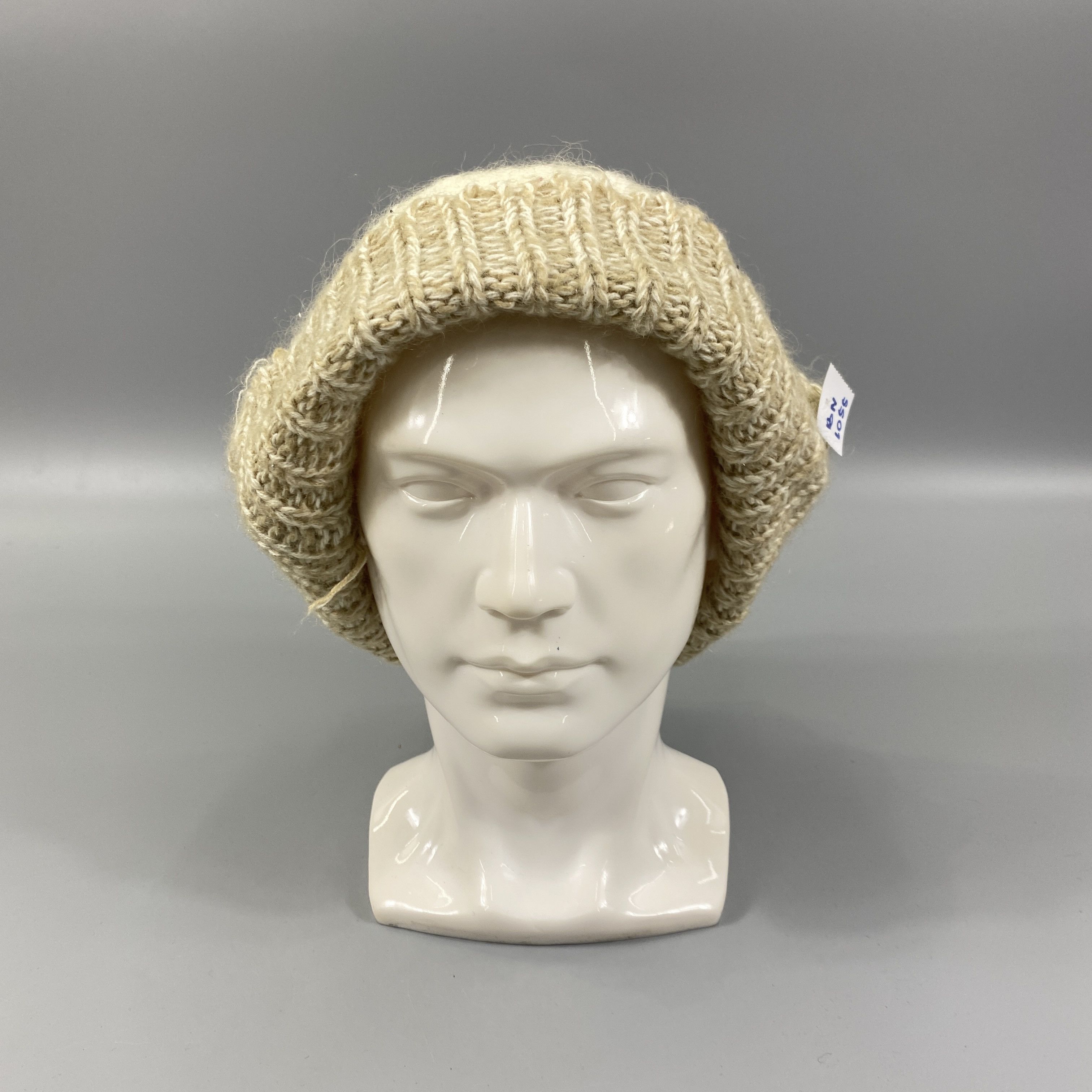 Japanese Brand Slouchy Knitted Beanie Hats Pom Pom -BN1055 Size ONE SIZE - 2 Thumbnail