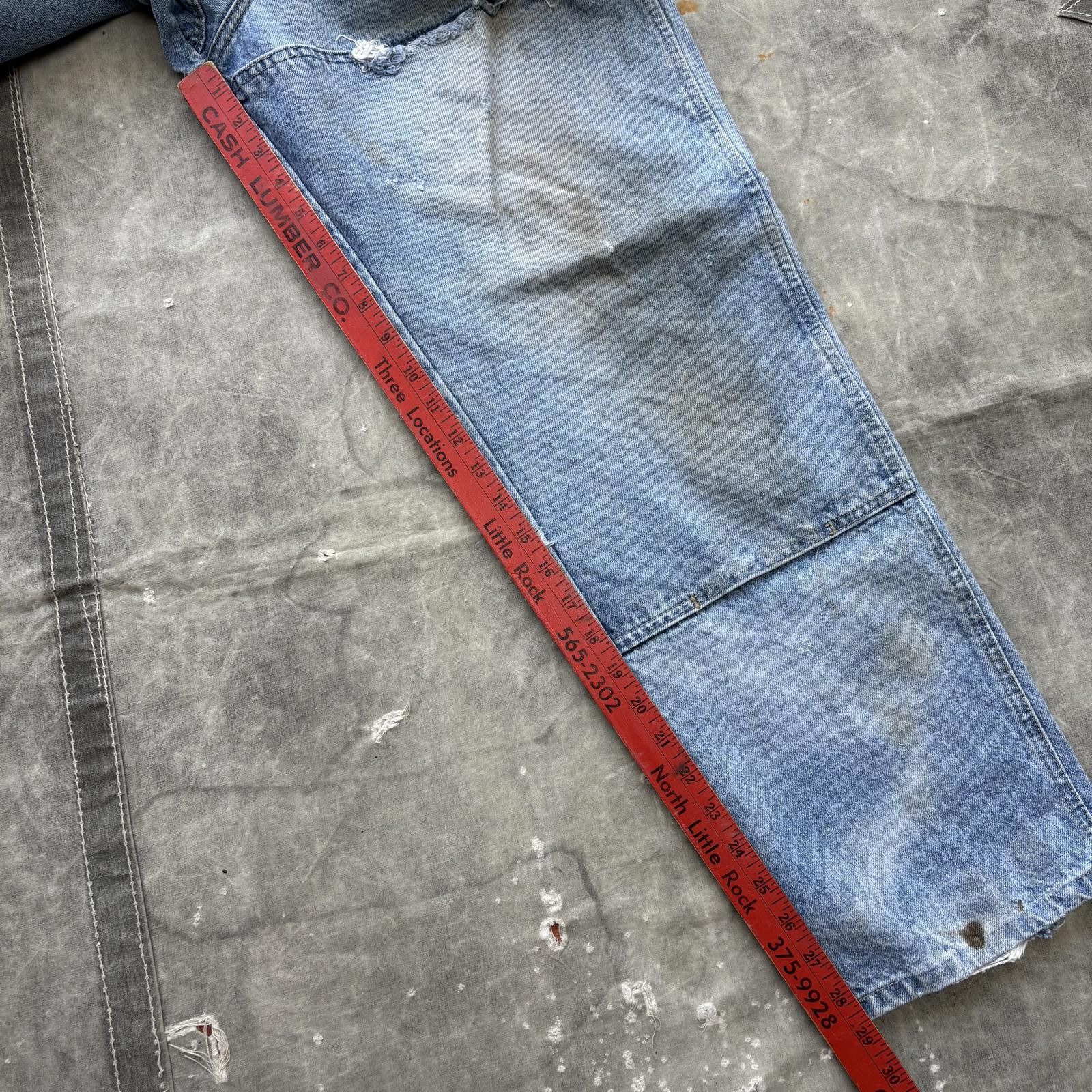 Dickies Vintage Distressed Dickies Double Knee Baggy Wide Leg Jeans Size US 33 - 6 Thumbnail